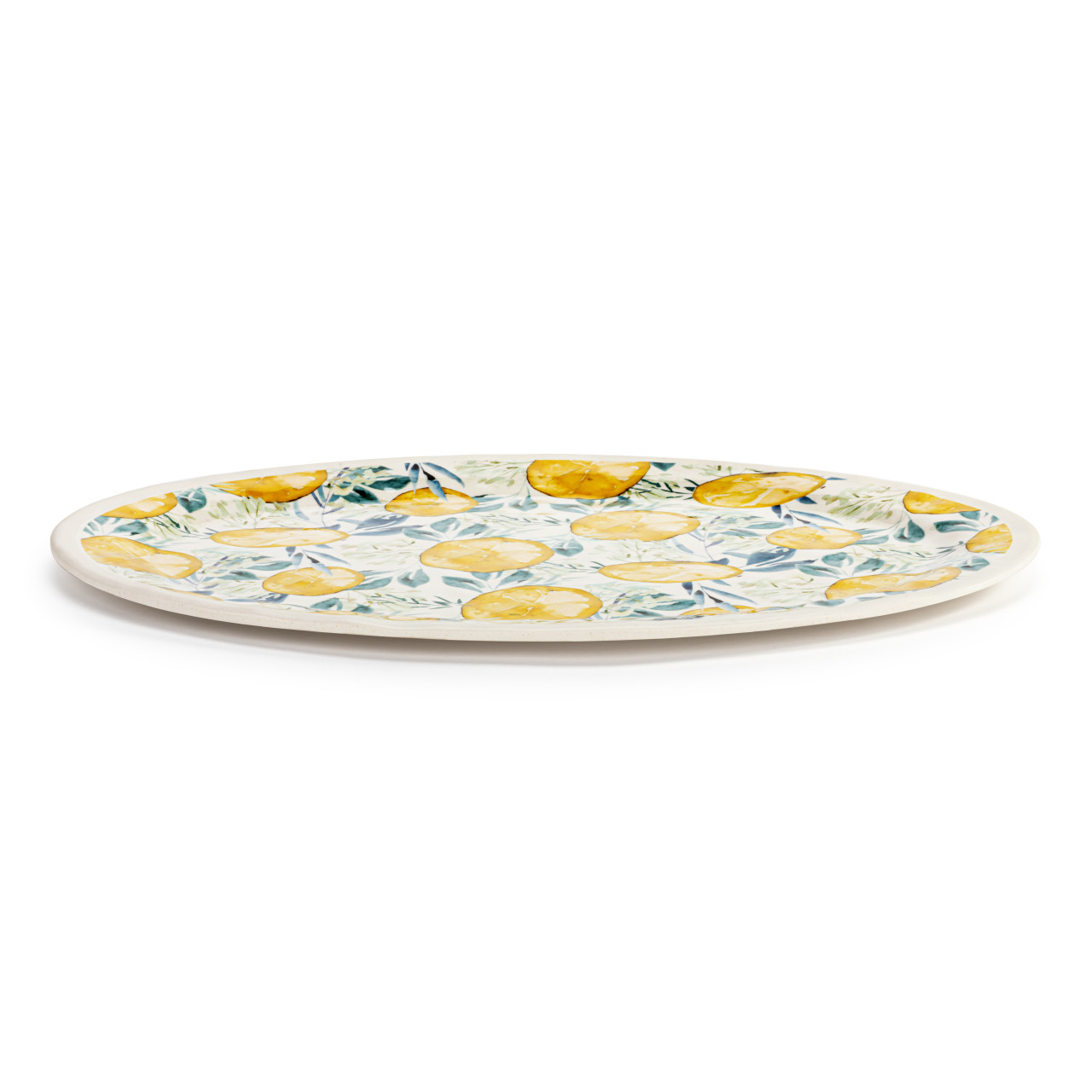 Lemons Large Melamine Oval Platter thumbnail