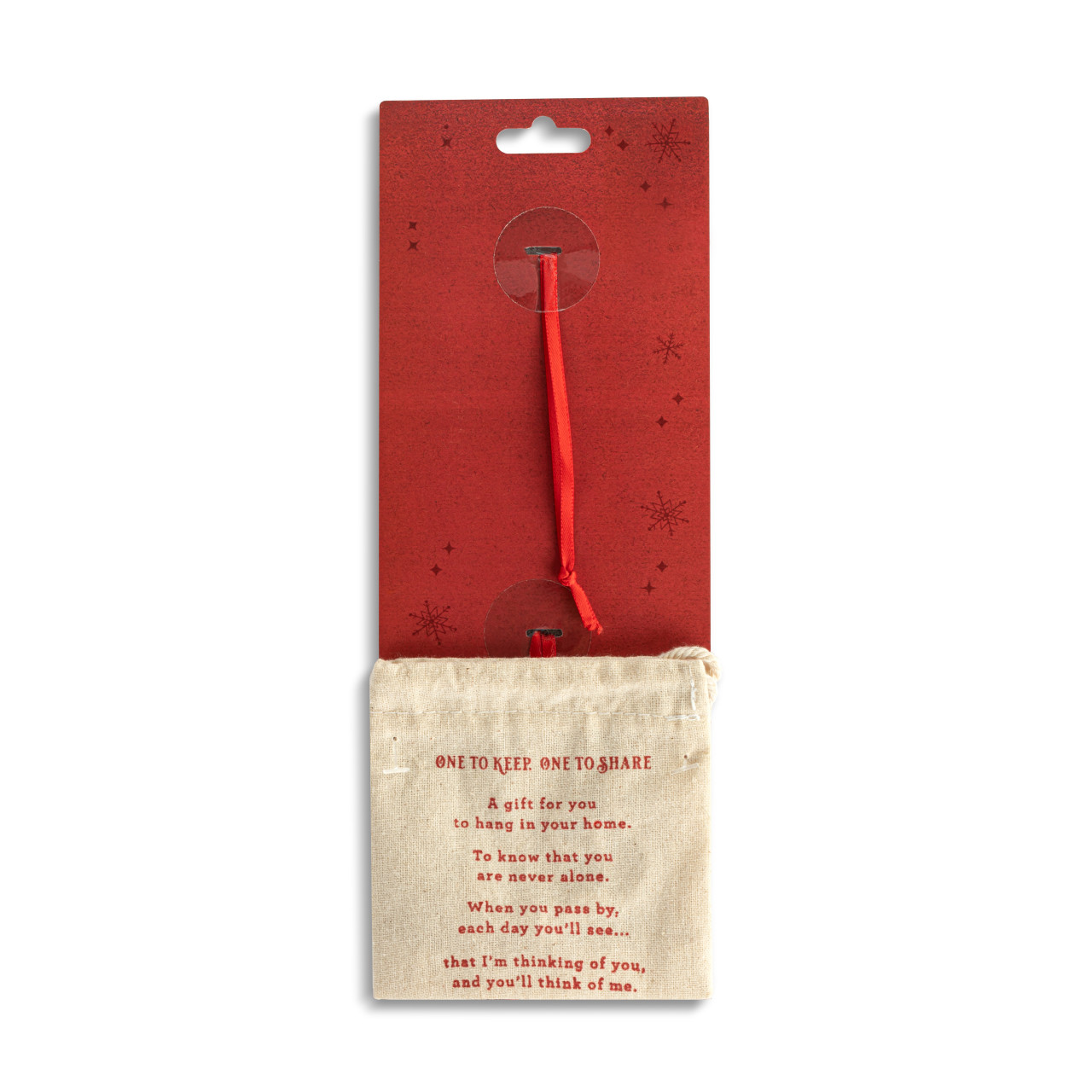 Here Comes Santa Claus One to Keep One to Share Ornament Set thumbnail
