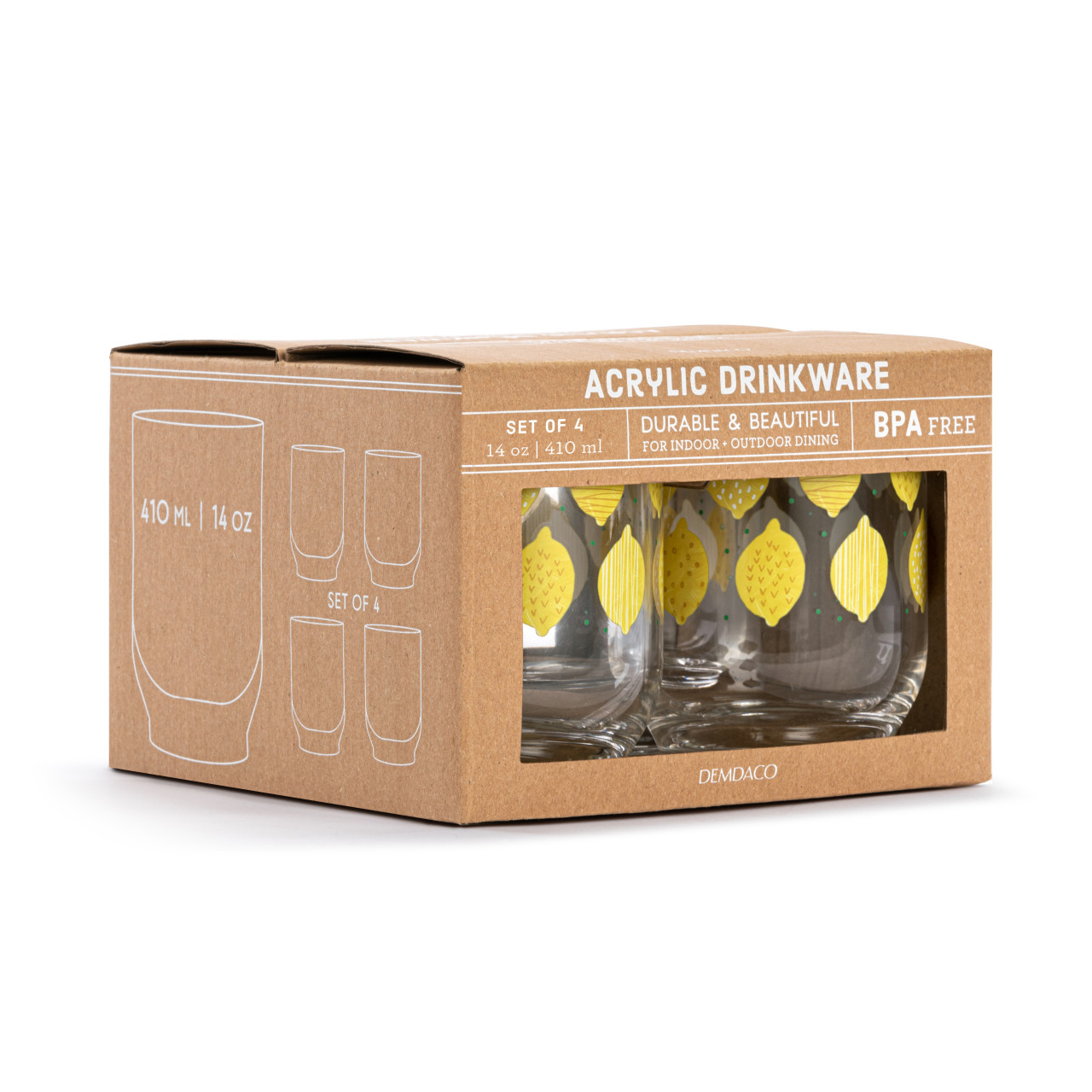 Lemons Acrylic Glass S/4 thumbnail