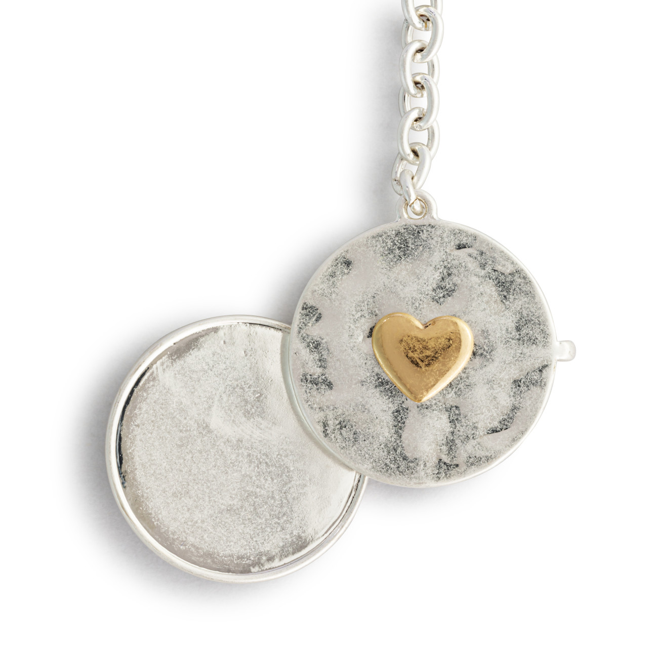 Love you Locket Key Fob - Silver thumbnail