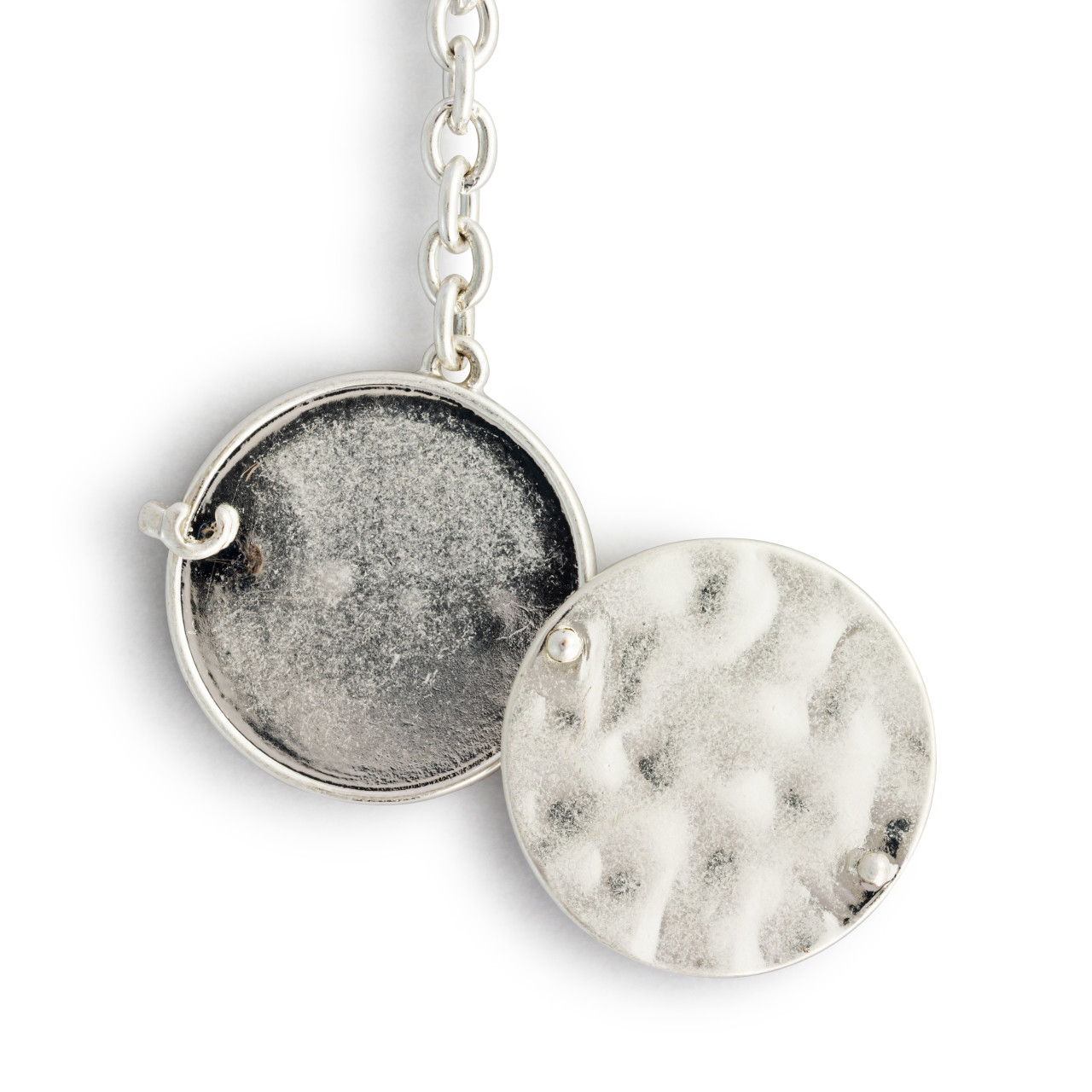Love you Locket Key Fob - Silver thumbnail