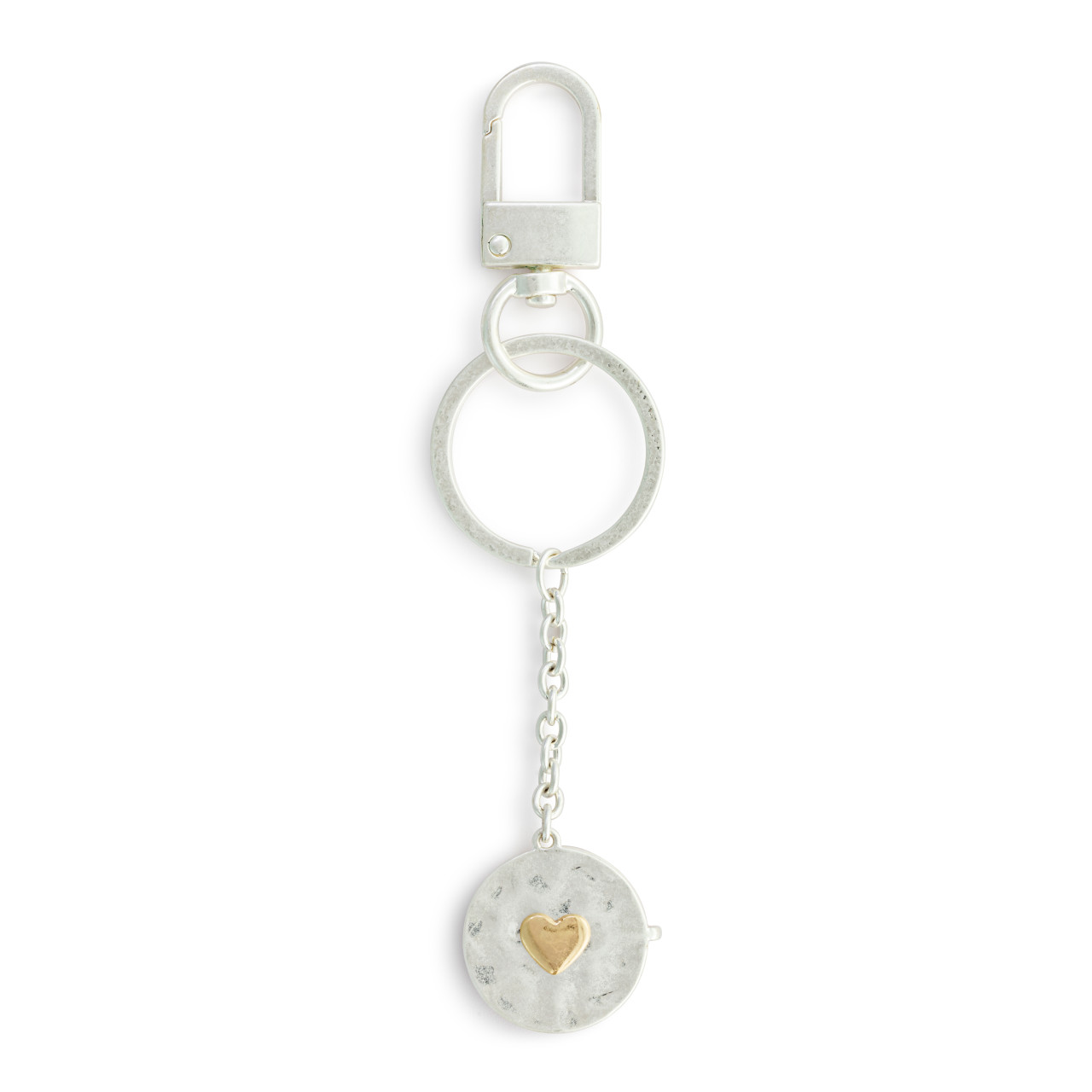Love you Locket Key Fob - Silver thumbnail