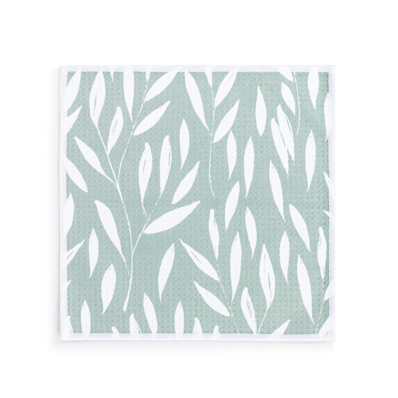 Sage Leaves Absorbent 2-Sided Dishcloth thumbnail