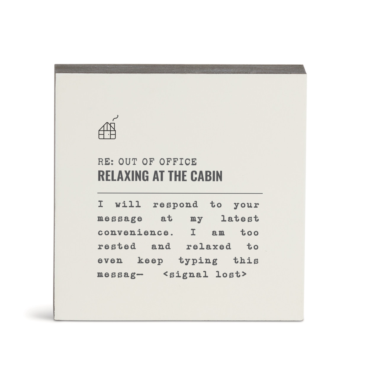 At the Cabin Wall Art - 6"sq. thumbnail