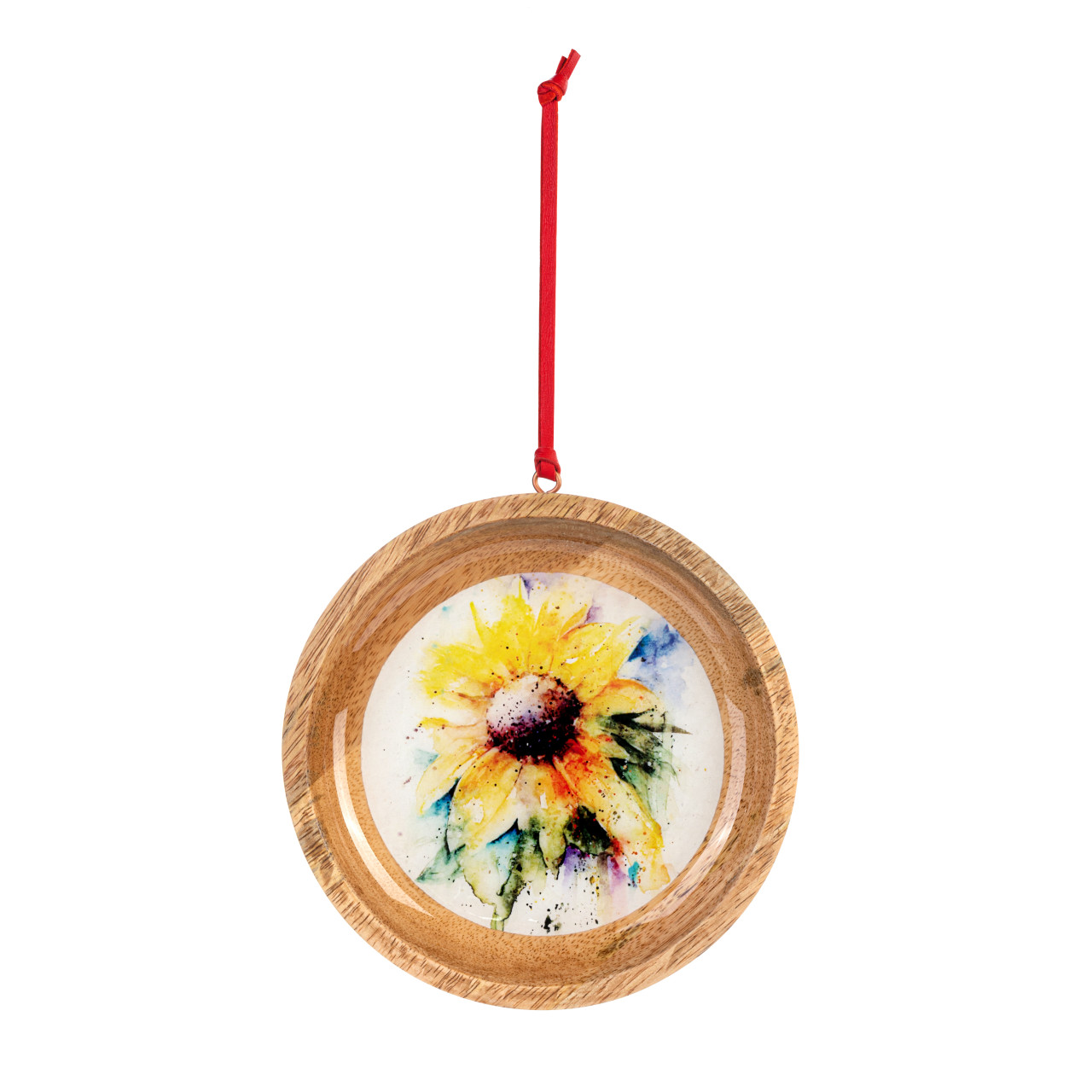 Sunflower Wood Ornament thumbnail