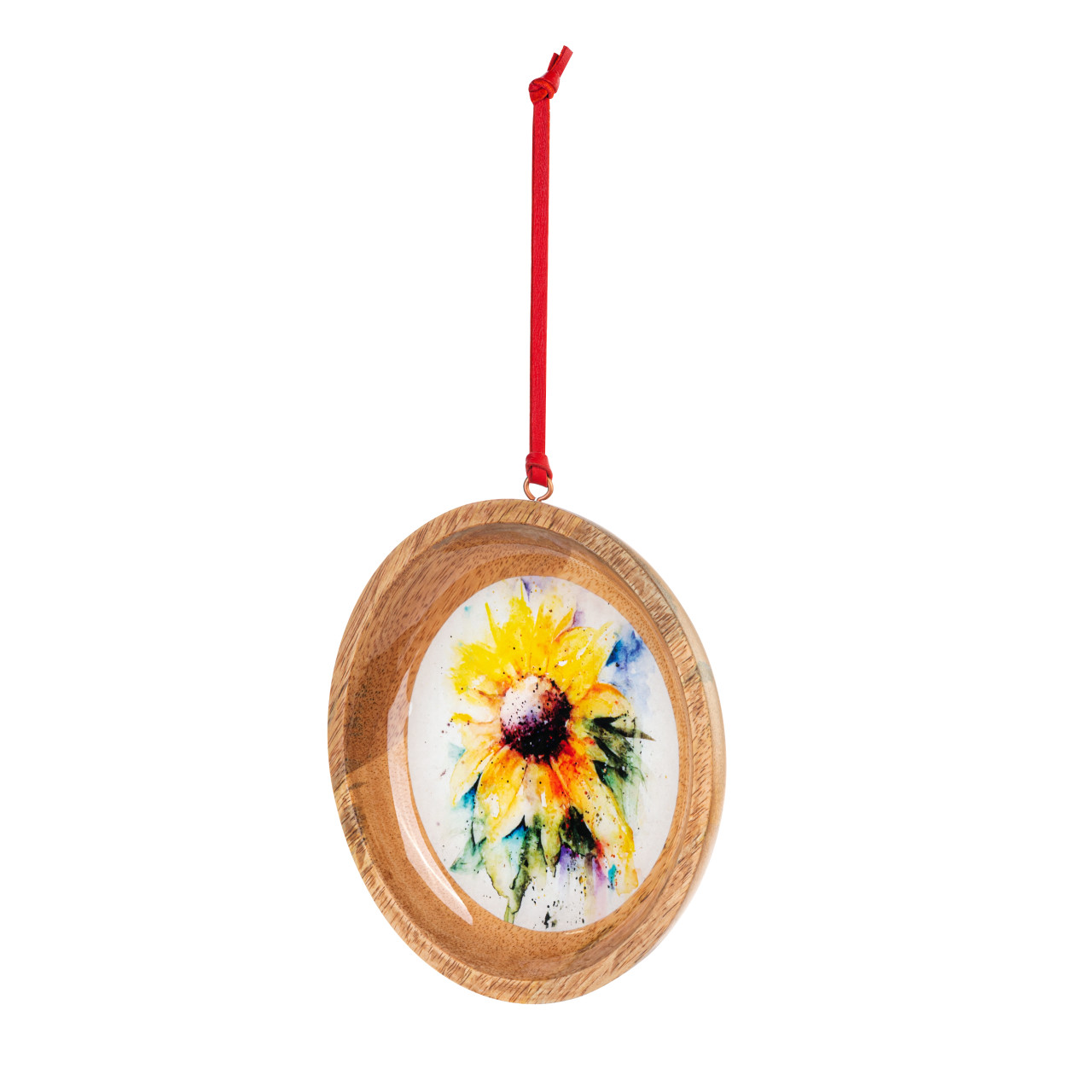 Sunflower Wood Ornament thumbnail