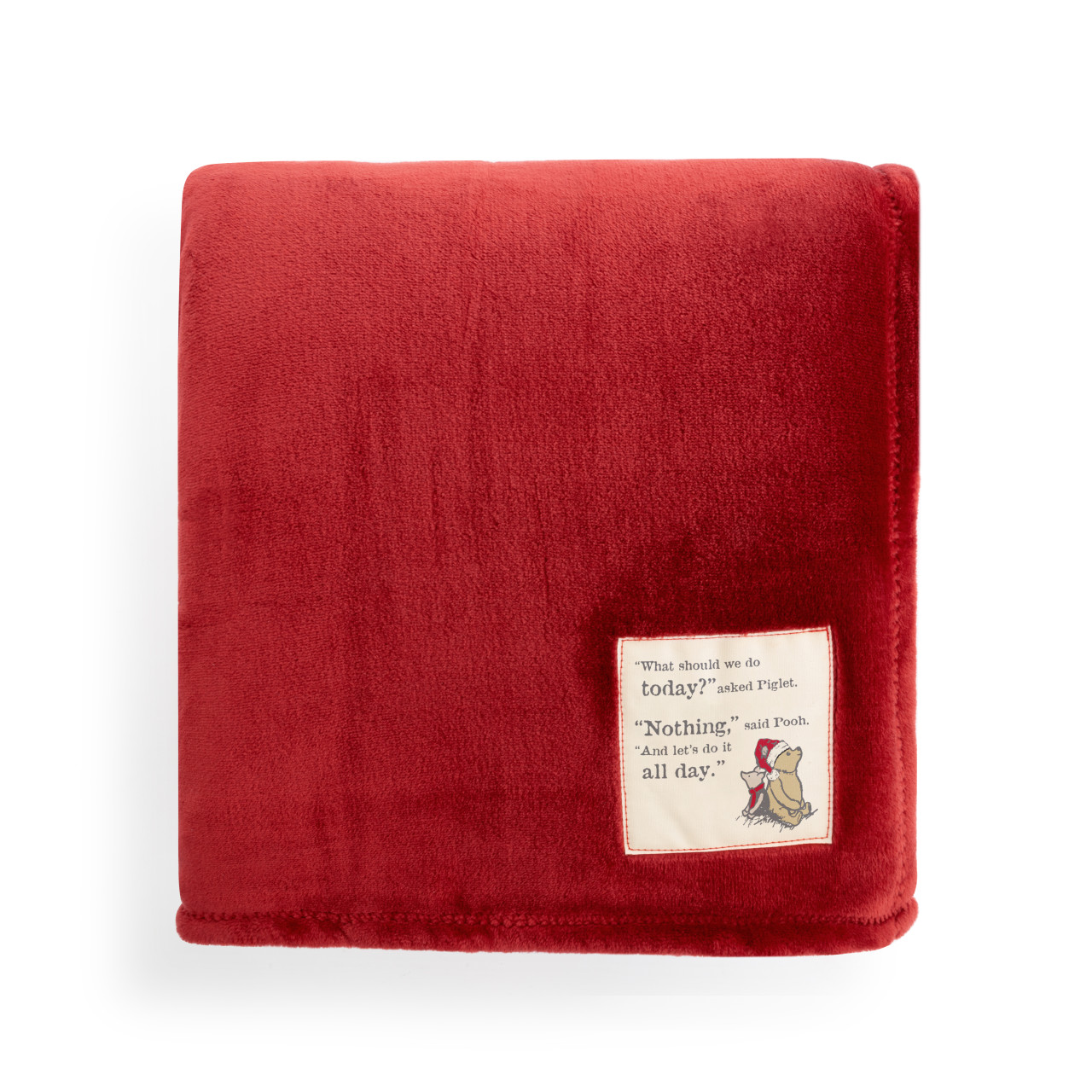 Winnie-the-Pooh Nothing All Day Red Mega Blanket 60" x 120" thumbnail