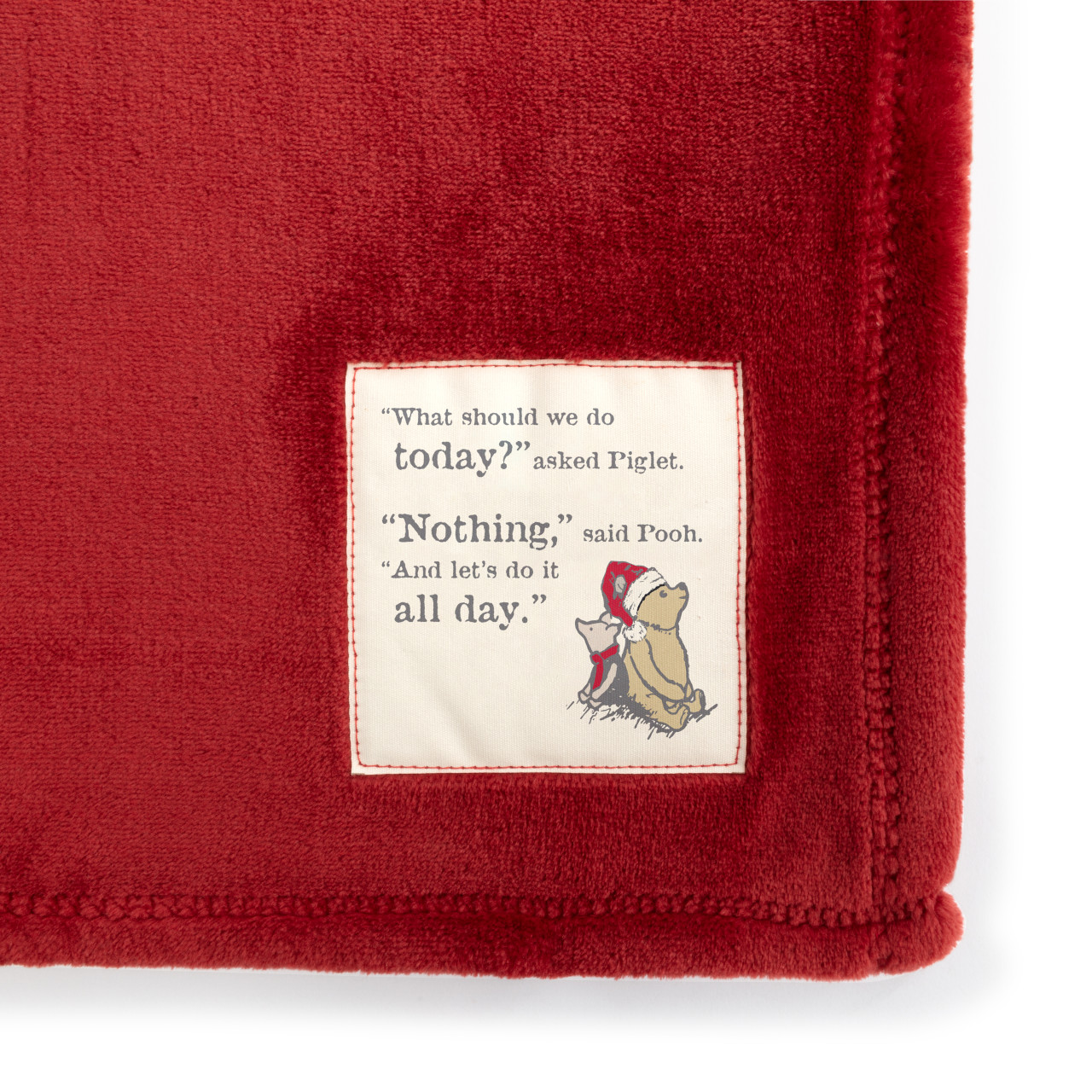 Winnie-the-Pooh Nothing All Day Red Mega Blanket 60" x 120" thumbnail