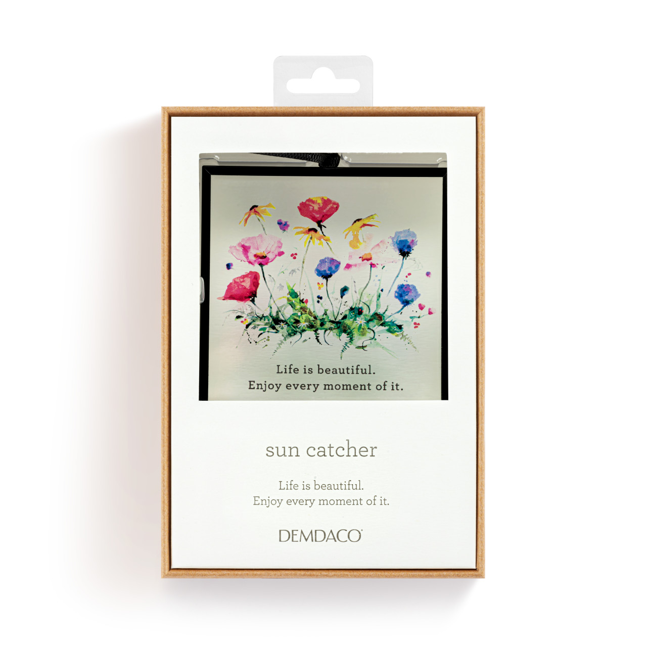 Dean Crouser Life is Beautiful Wildflowers Suncatcher 3" x 3" thumbnail