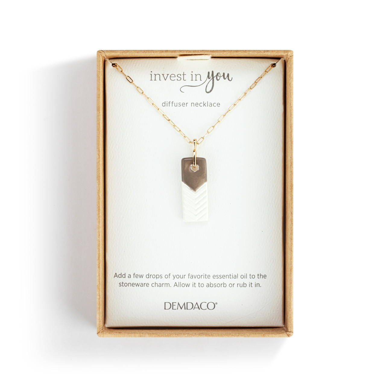 Diffuser Necklace - Taupe thumbnail