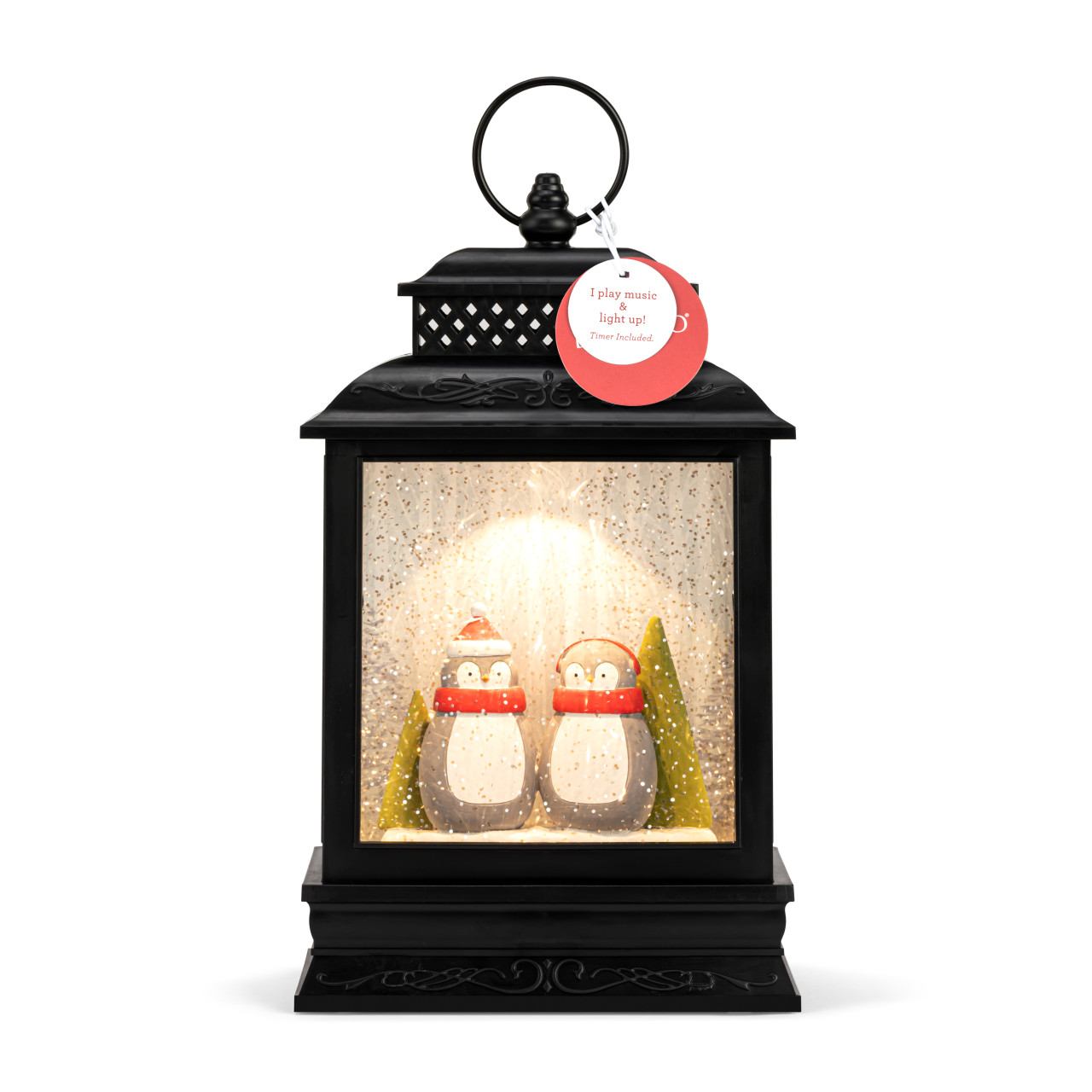 Lit Musical Penguin Pair Lantern thumbnail