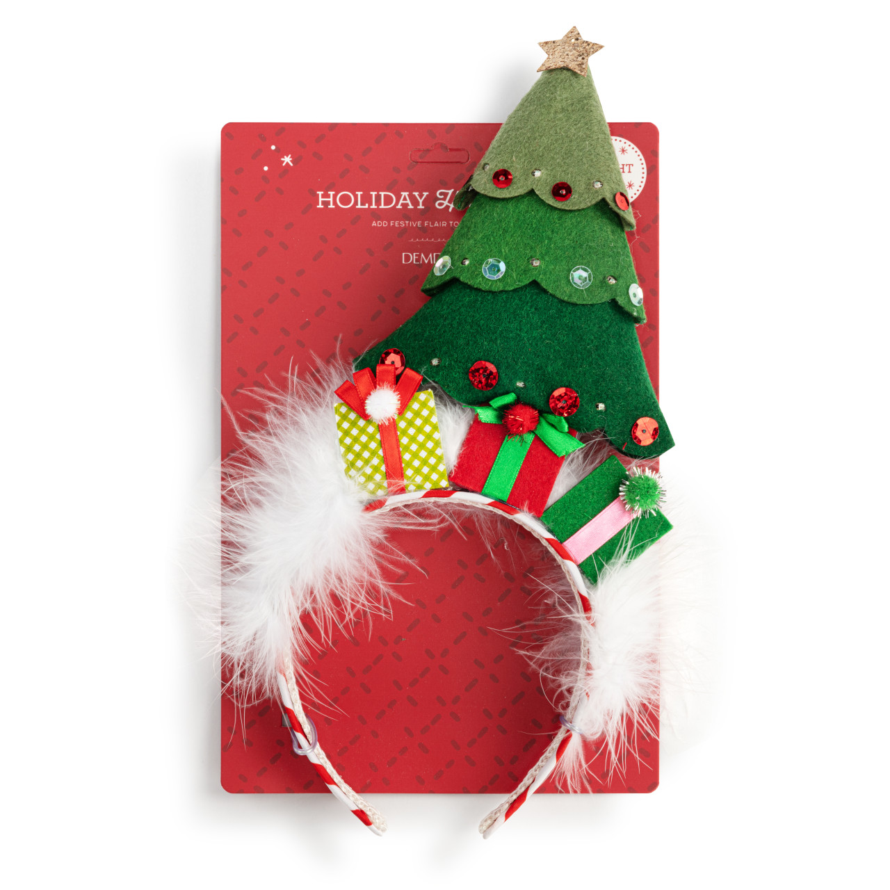 Lit Christmas Tree Headband thumbnail