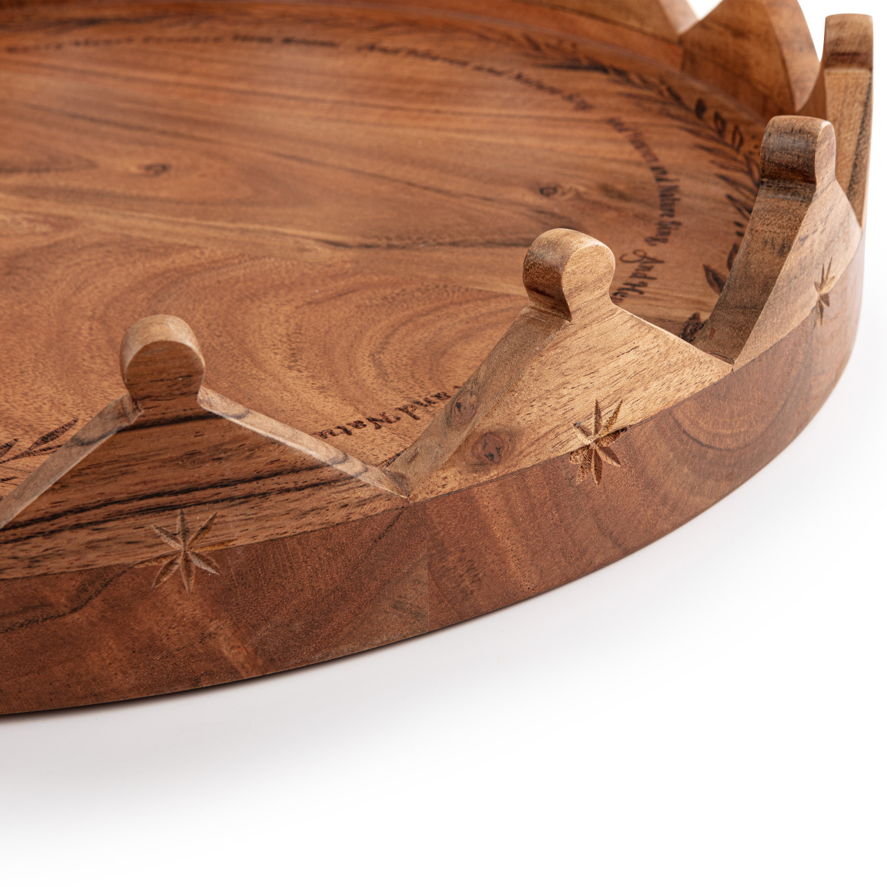 Joy to the World Engraved Round Tray thumbnail