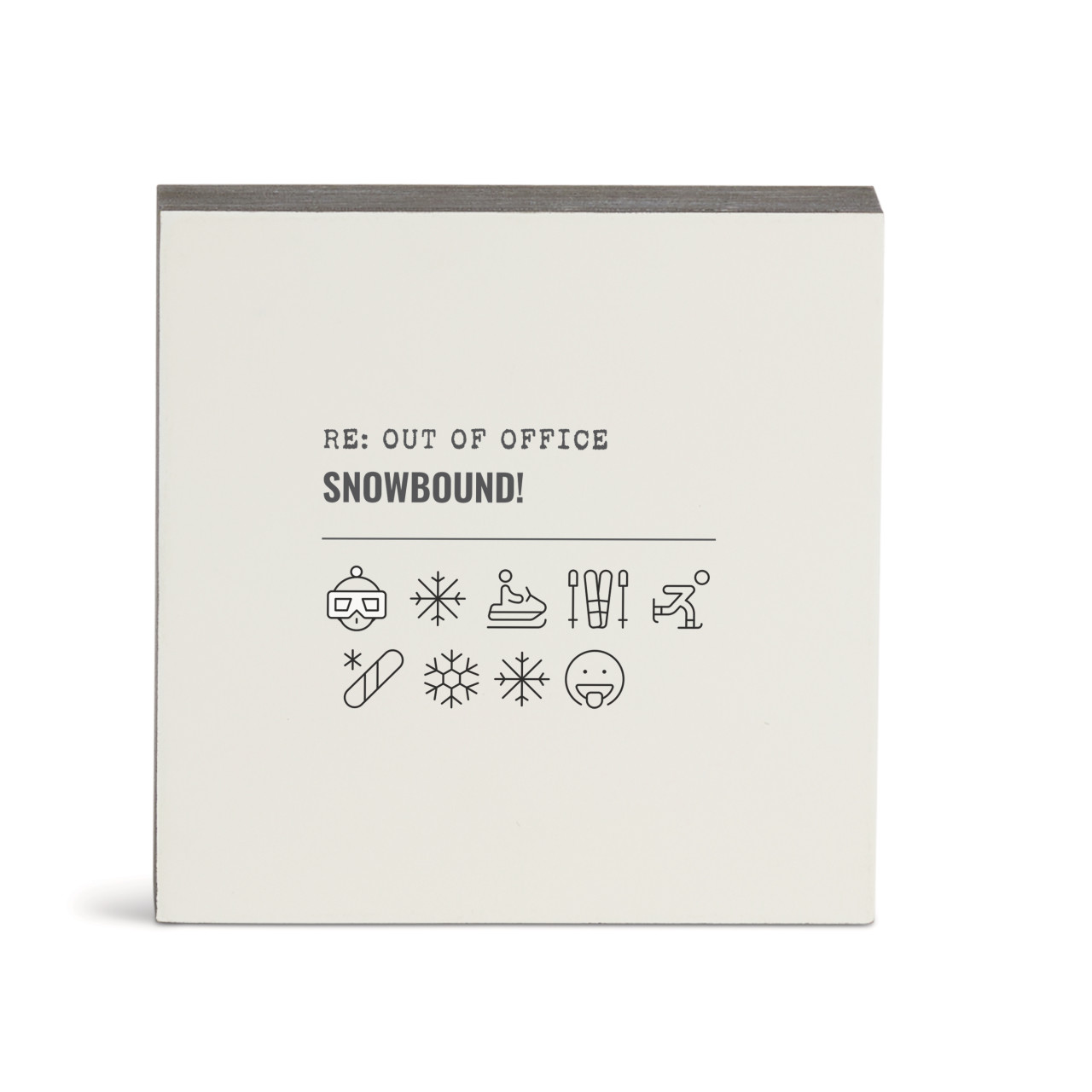 Snowbound Emoji Wall Art - 6"sq. thumbnail