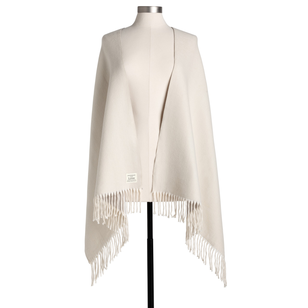 Giving Collection Cool Cream Fringed Giving Wrap thumbnail