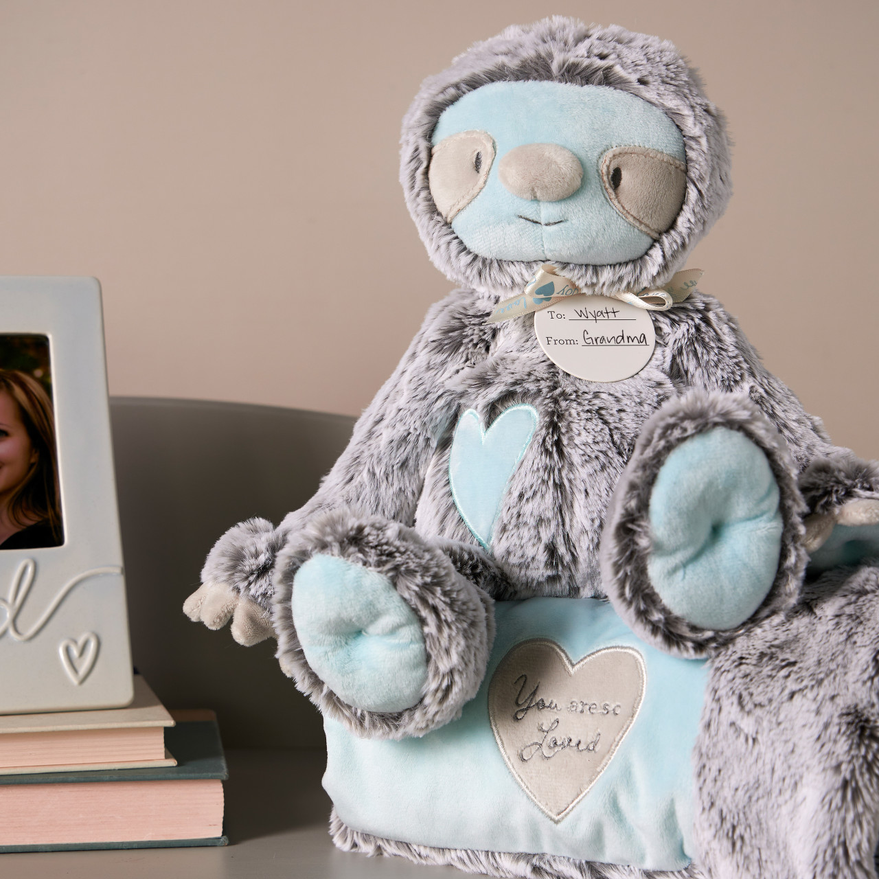 Luxurious Sloth Plush - Blue thumbnail