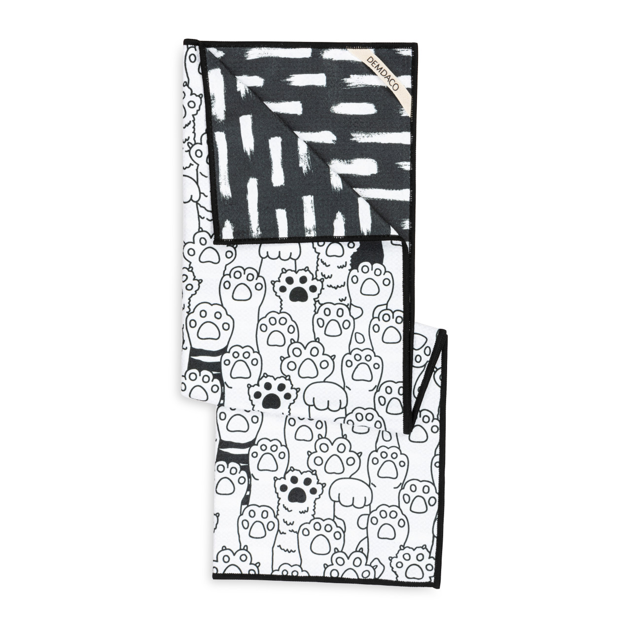 Paws and Stripes Absorbent Reversible Towel - 18x30in thumbnail