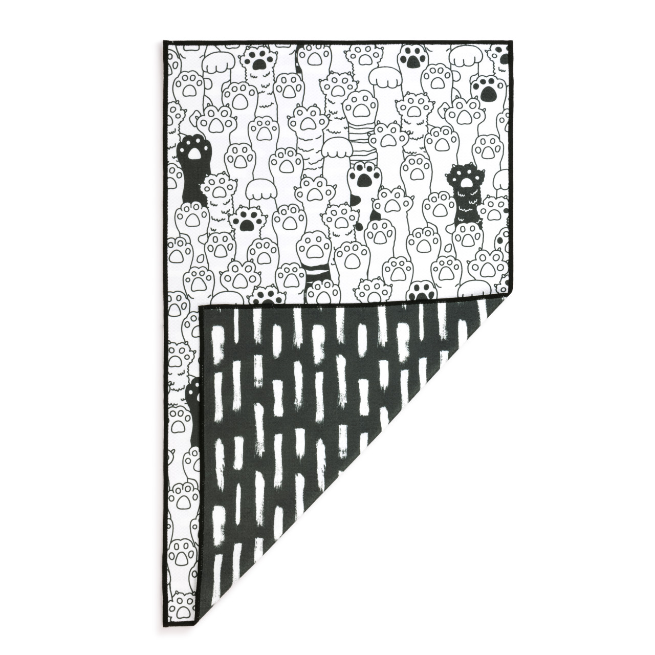 Paws and Stripes Absorbent Reversible Towel - 18x30in thumbnail