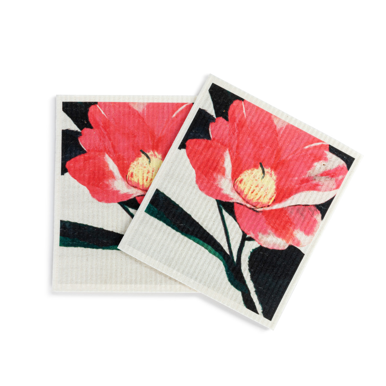 ArtLifting Biodegradable Dish Cloths Set of 2 - Camellia Tsubaki thumbnail