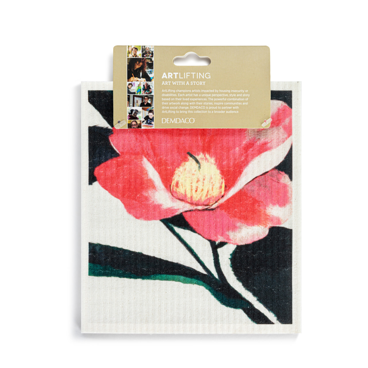 ArtLifting Biodegradable Dish Cloths Set of 2 - Camellia Tsubaki thumbnail