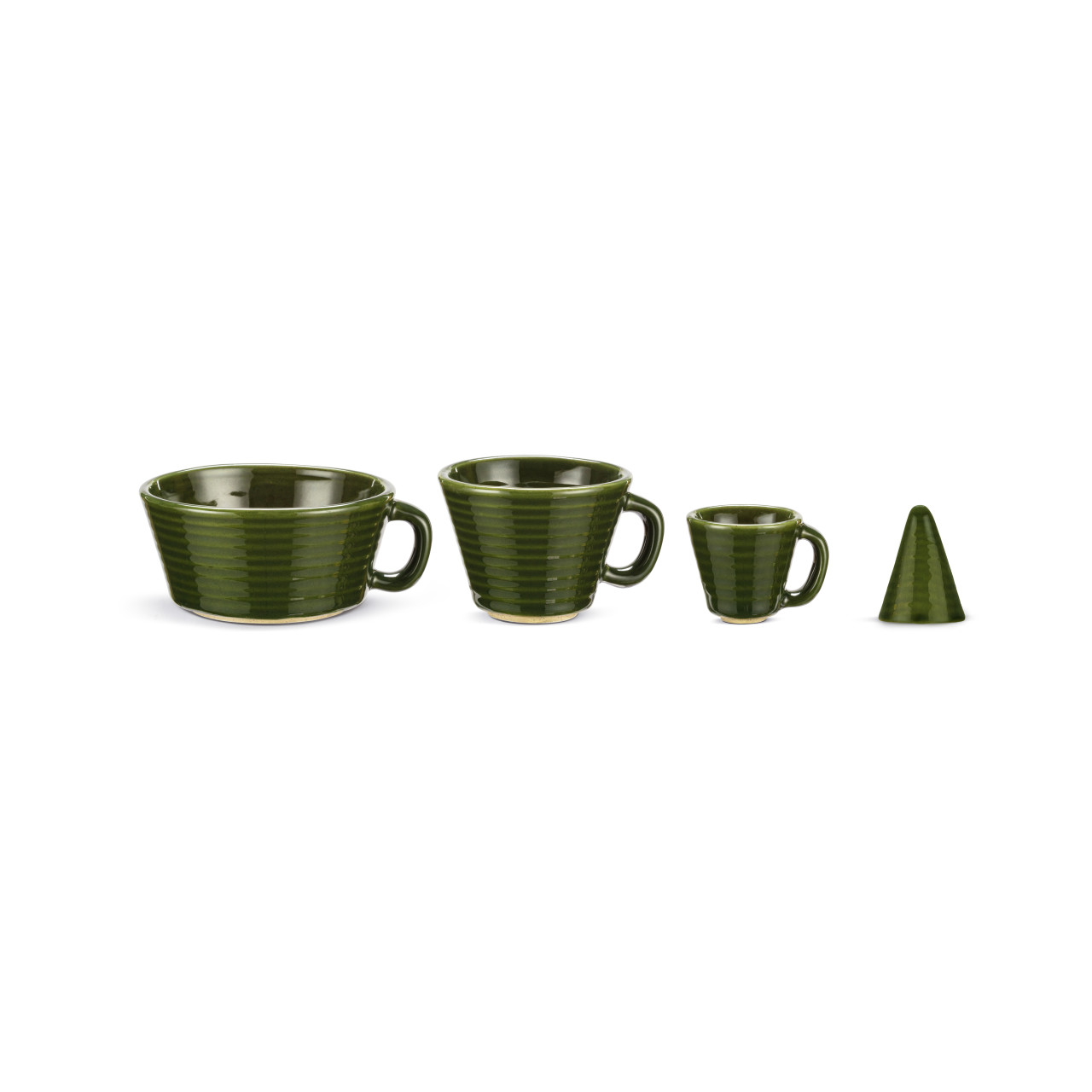 Ceramic Stacking Mugs Tree - Set of 3 thumbnail