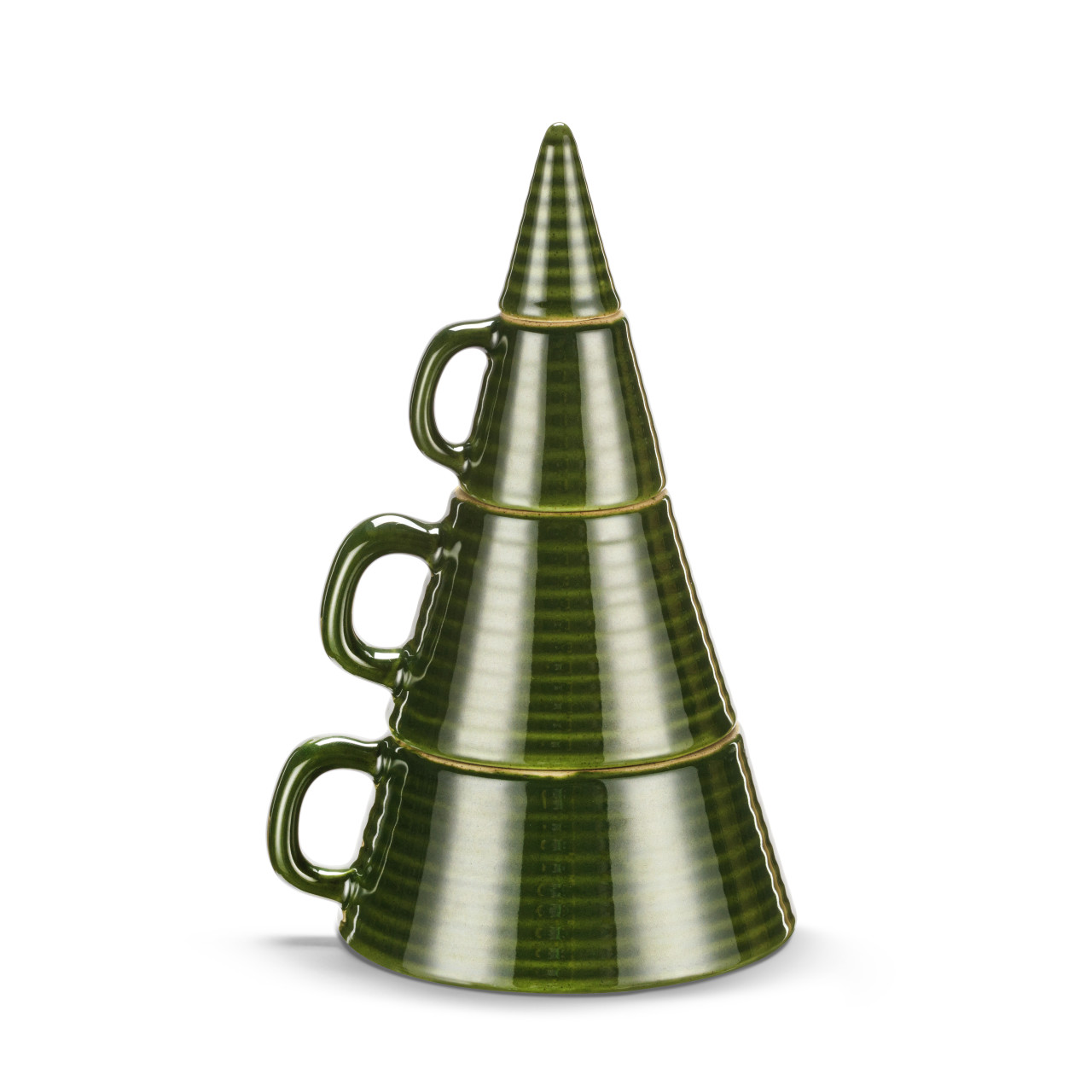 Ceramic Stacking Mugs Tree - Set of 3 thumbnail