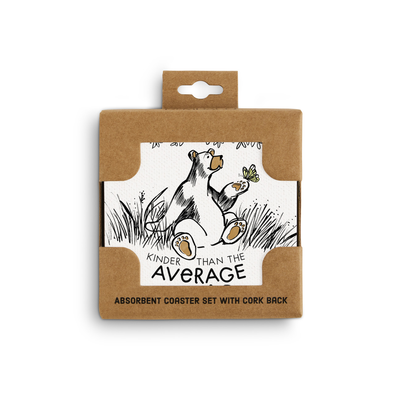 Average Bear Coasters - Set of 4 thumbnail