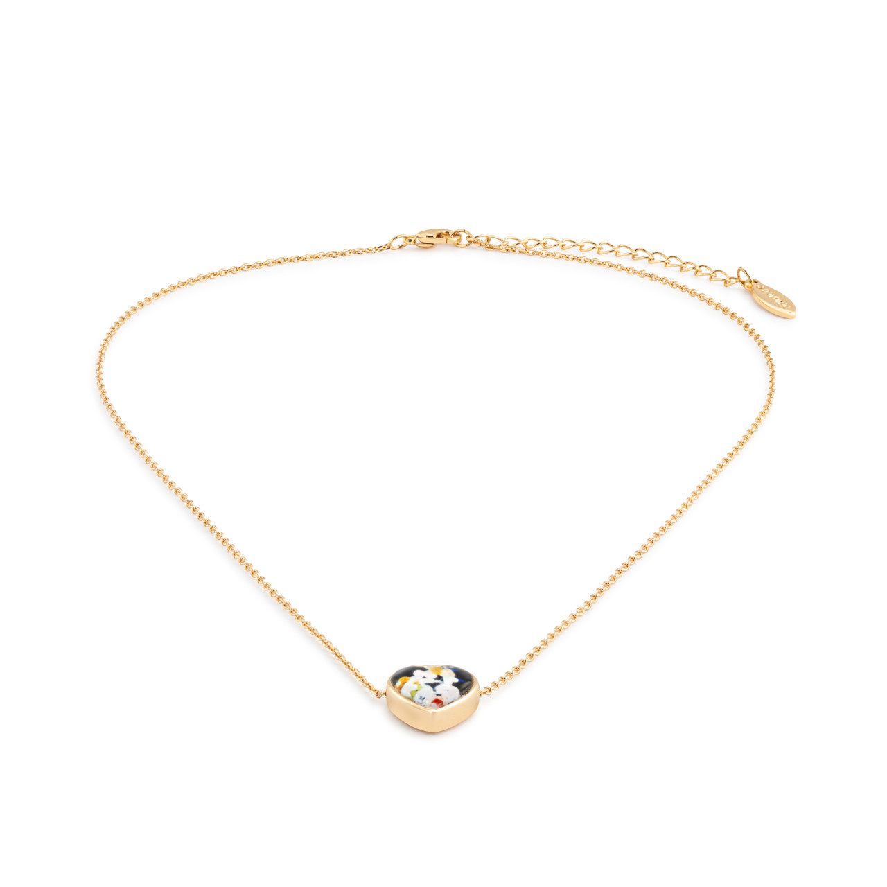 Art Heart Necklace - Mom, I Love You thumbnail