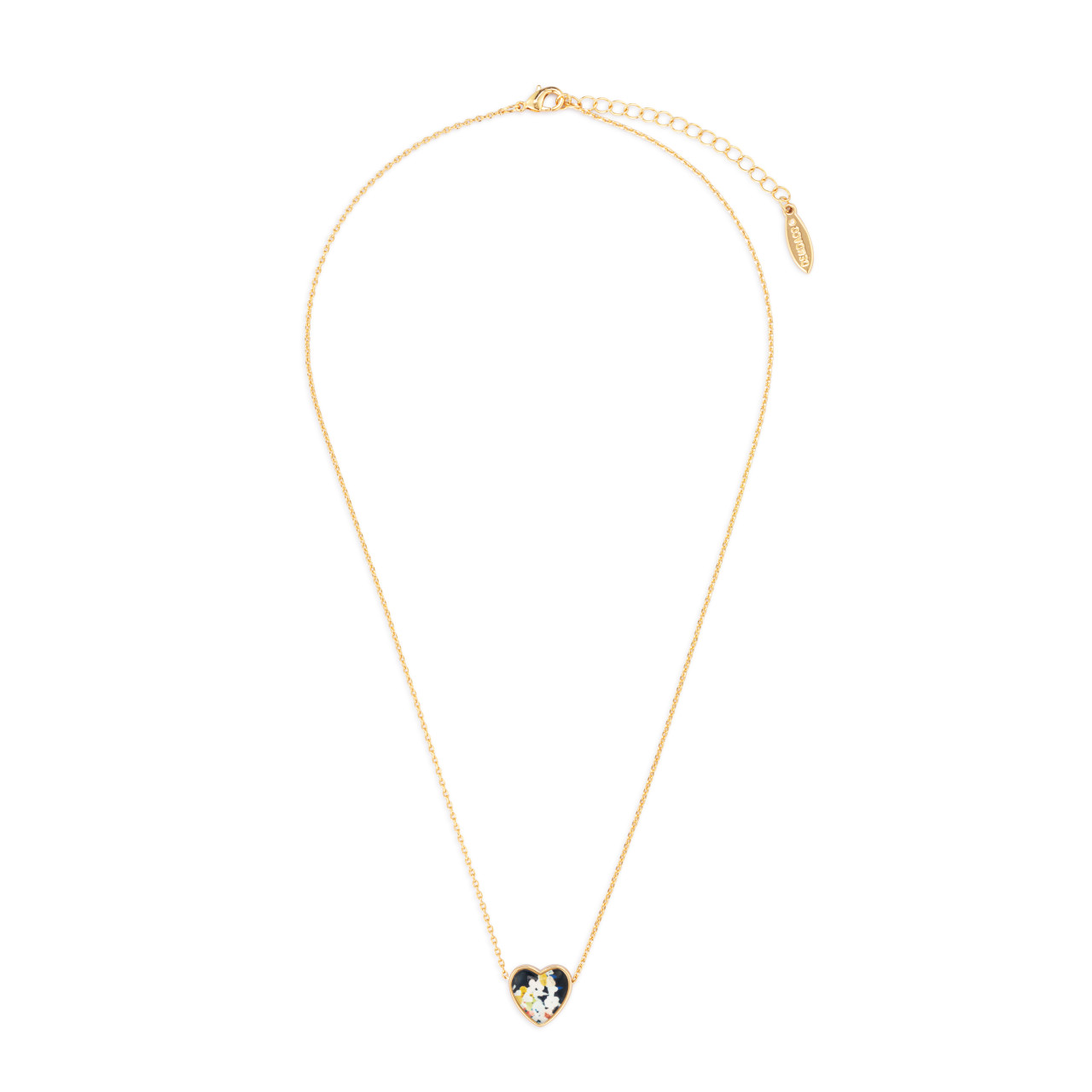 Art Heart Necklace - Mom, I Love You thumbnail