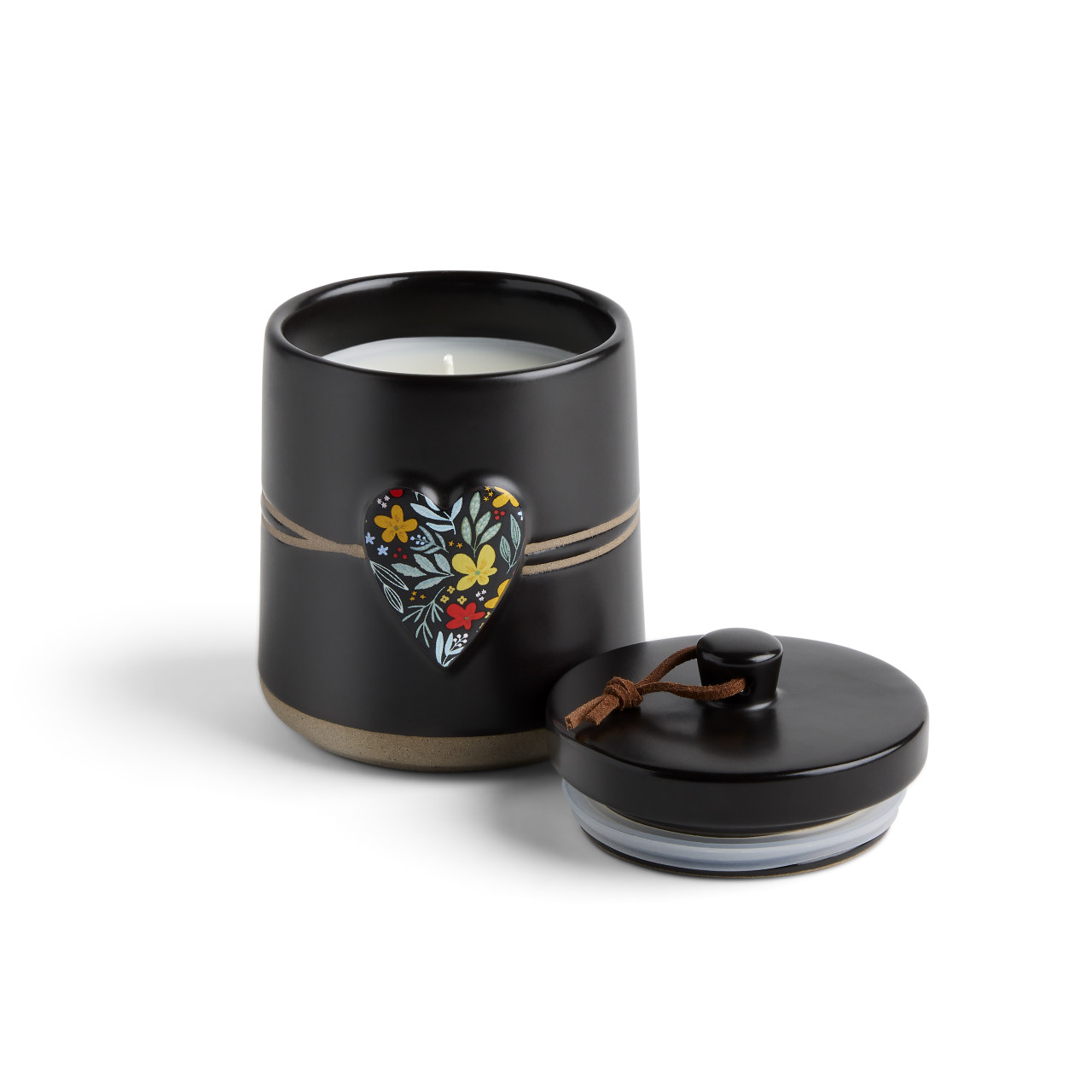 Friends Are Family Art Heart Candle w/ Lid thumbnail