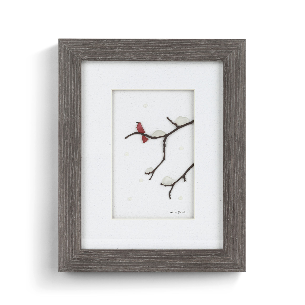 Sharon Nowlan Collection Winter Cardinal Wall Art 8" x 10" thumbnail