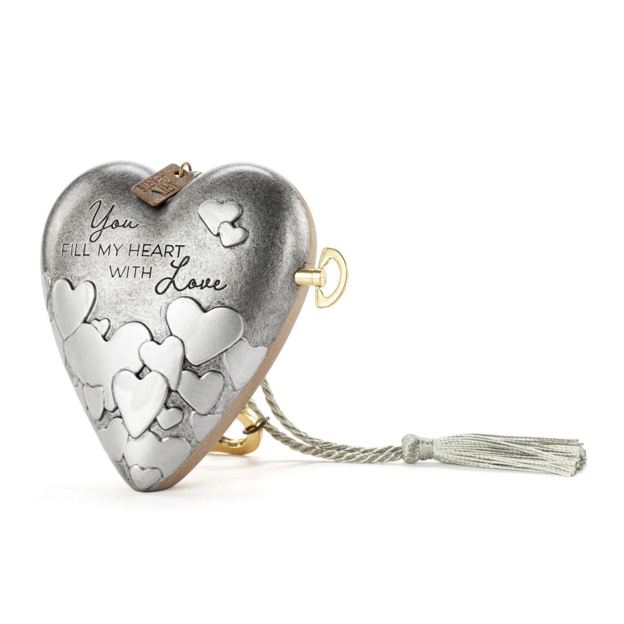 Fill My Heart With Love Musical Sculpted Art Heart thumbnail