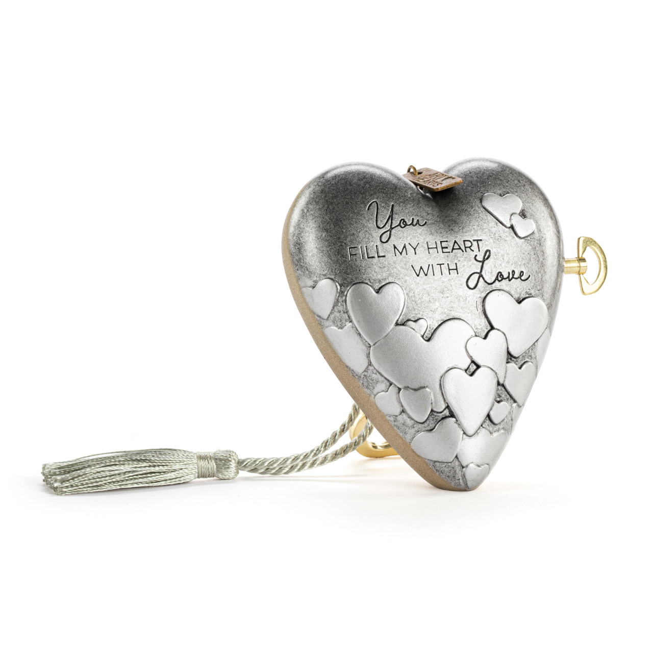 Fill My Heart With Love Musical Sculpted Art Heart thumbnail