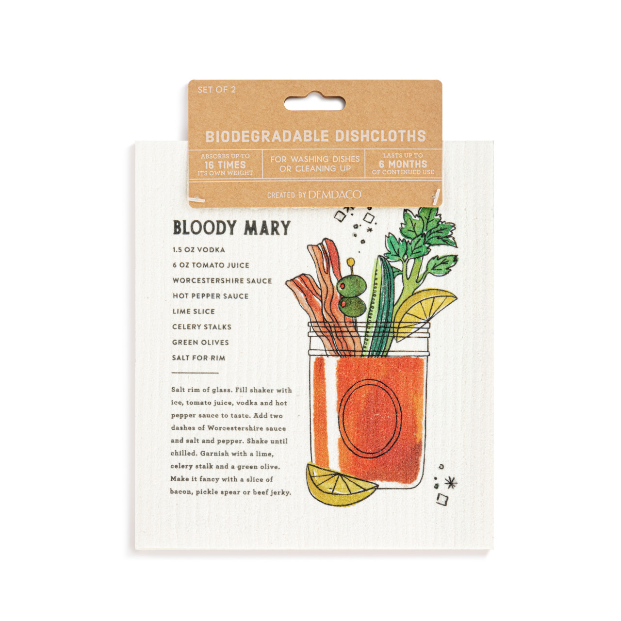 BioDishCloths Set of 2 - Bloody Mary thumbnail