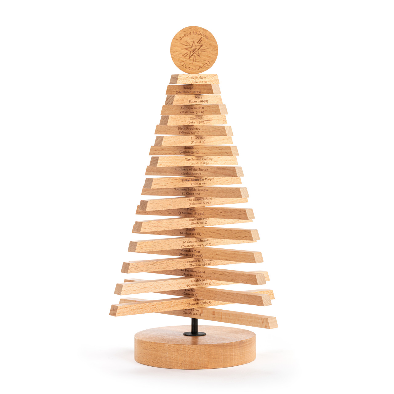 Holiday Traditions Wood Jesse Tree Advent Activity 8" x 13" thumbnail
