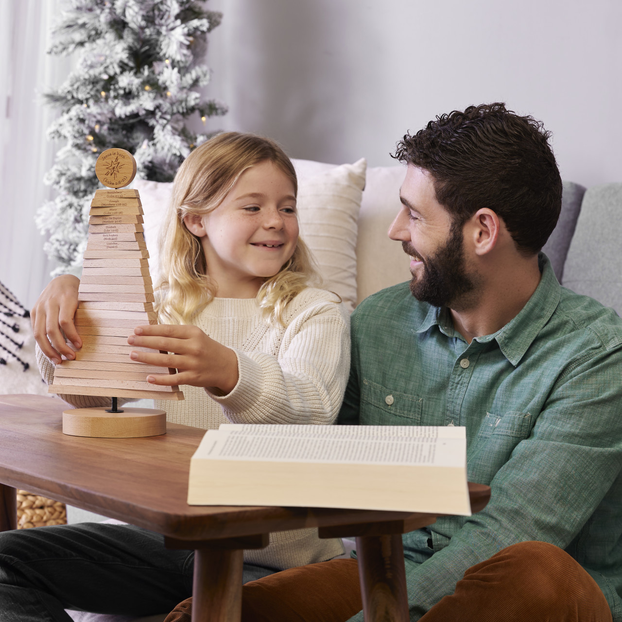 Holiday Traditions Wood Jesse Tree Advent Activity 8" x 13" thumbnail