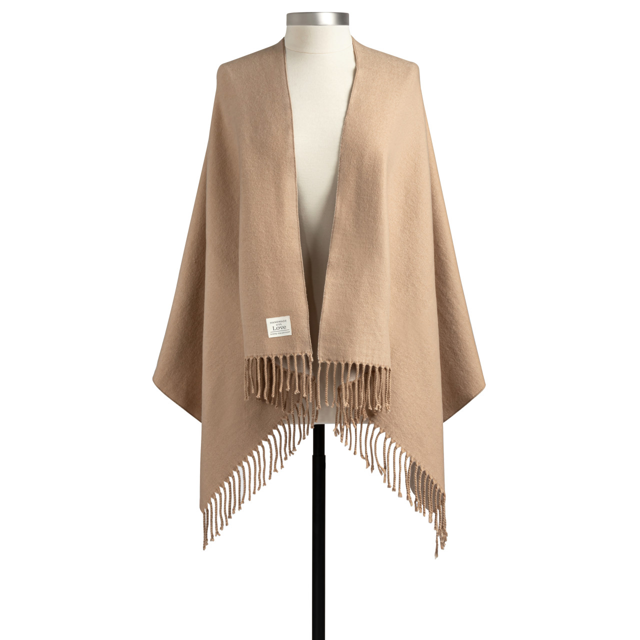 Giving Collection Camel Brown Fringed Giving Wrap thumbnail