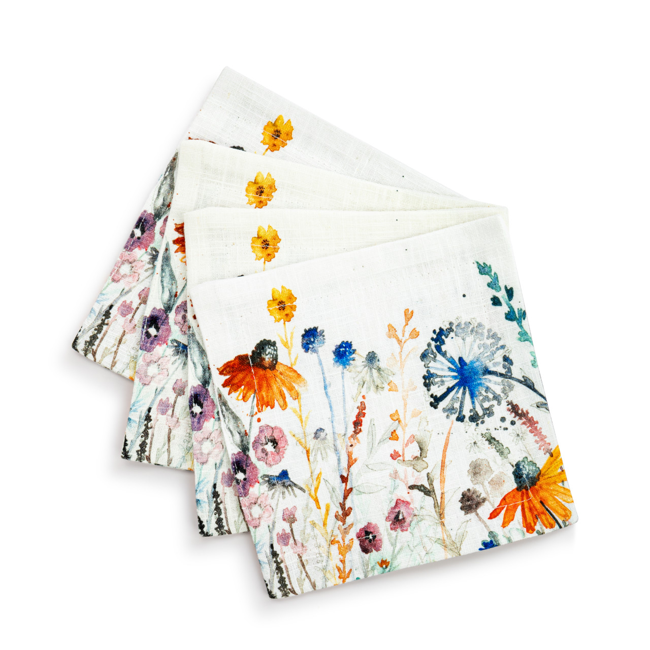 Meadow Flowers Fabric Cocktail Napkin thumbnail