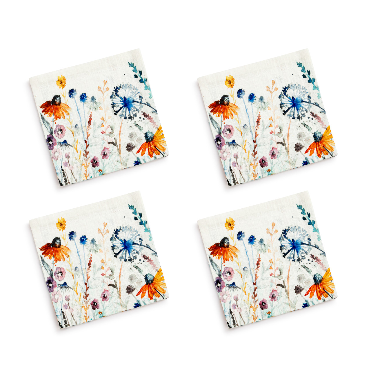 Meadow Flowers Fabric Cocktail Napkin thumbnail