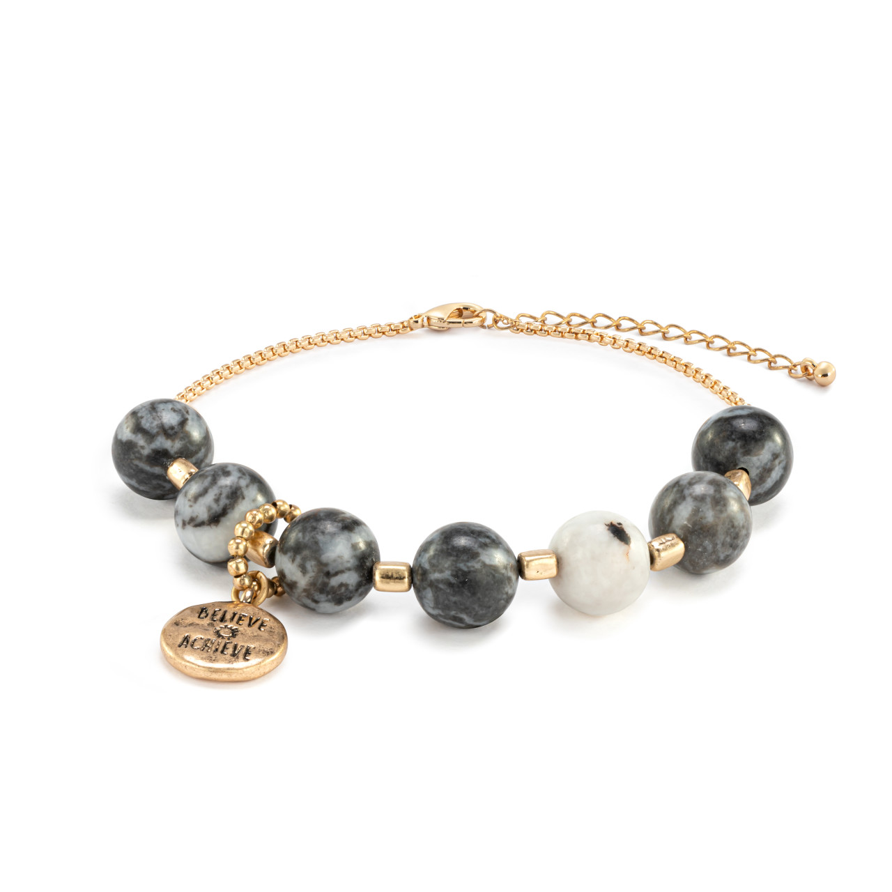 7 Days Tracker Bracelet - Black and Gold thumbnail