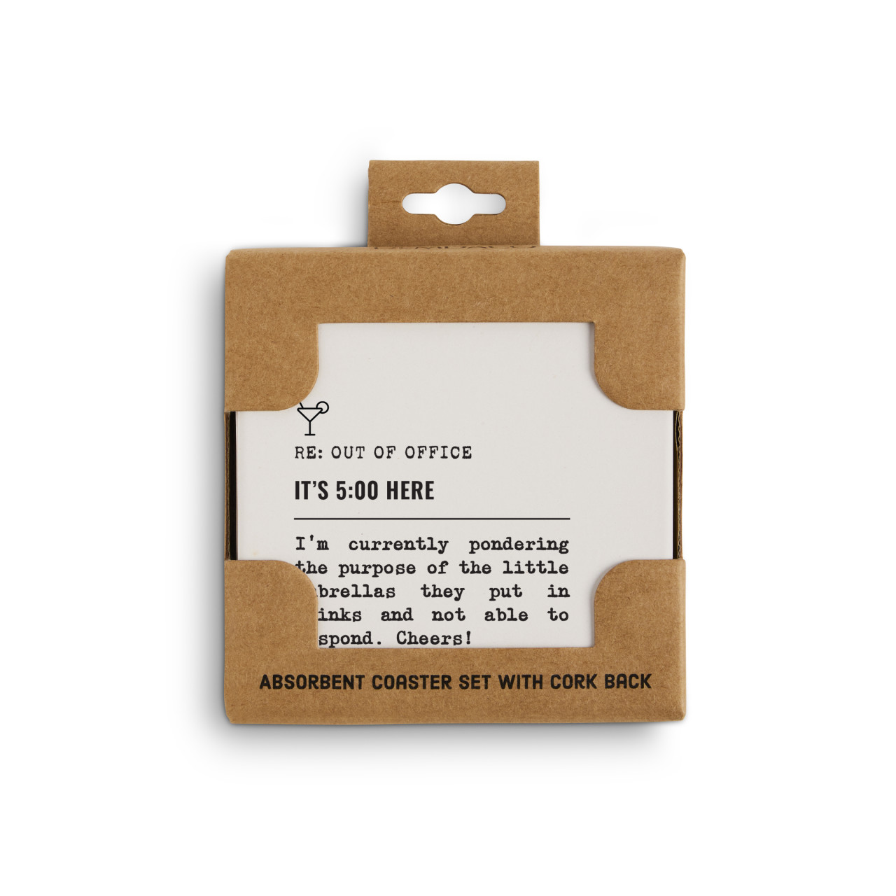 5 O'clock Here Cheers Coasters - S4 thumbnail