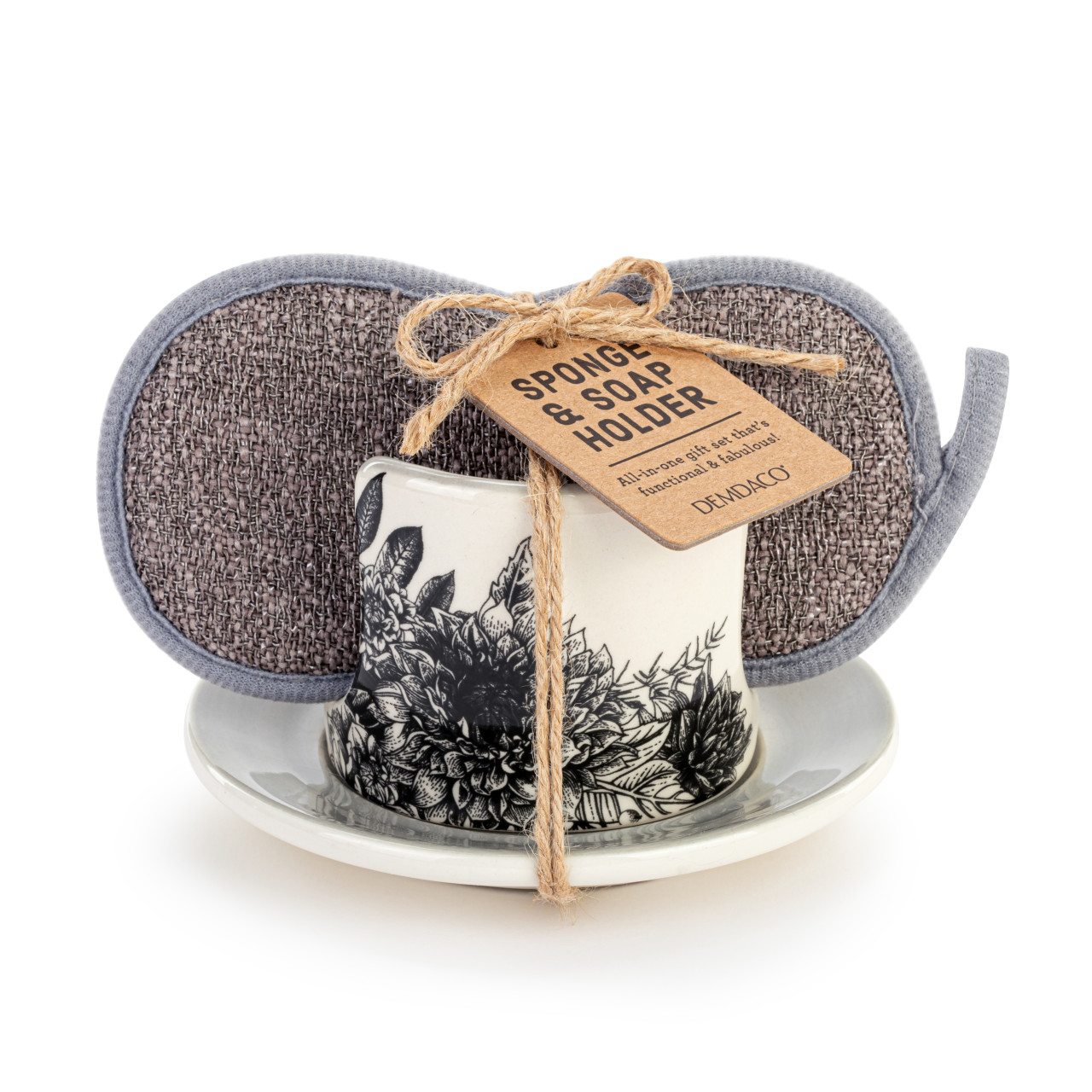 Floral Soap Dish with Sponge thumbnail