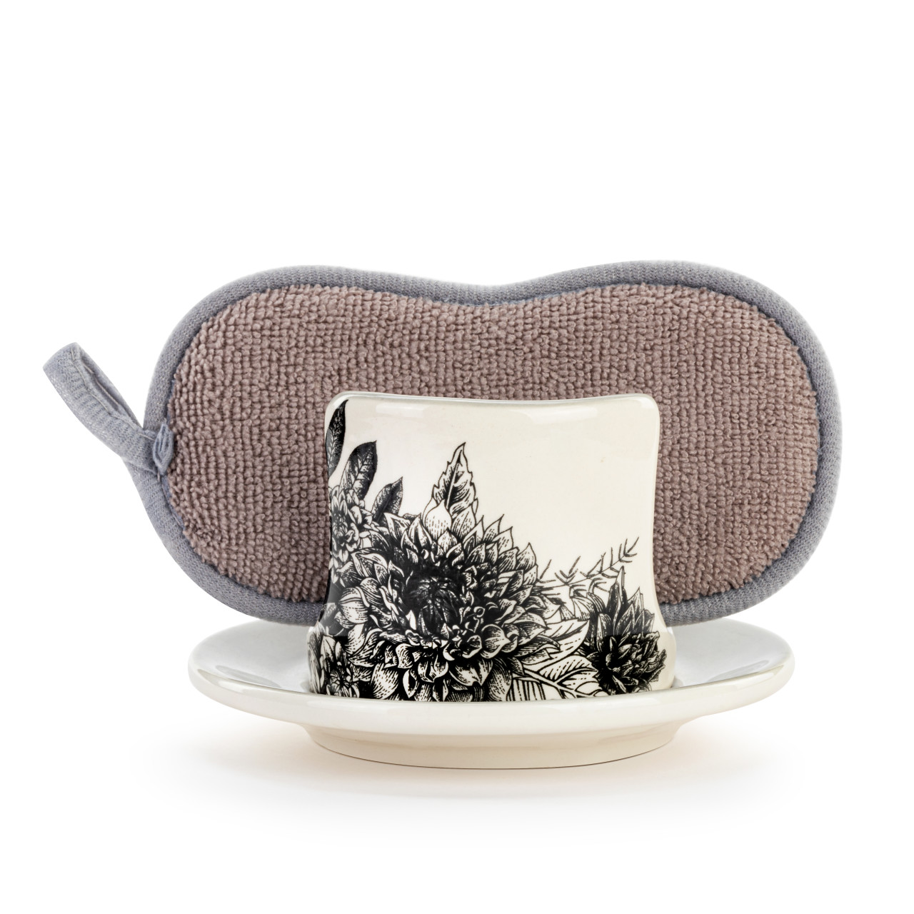 Floral Soap Dish with Sponge thumbnail