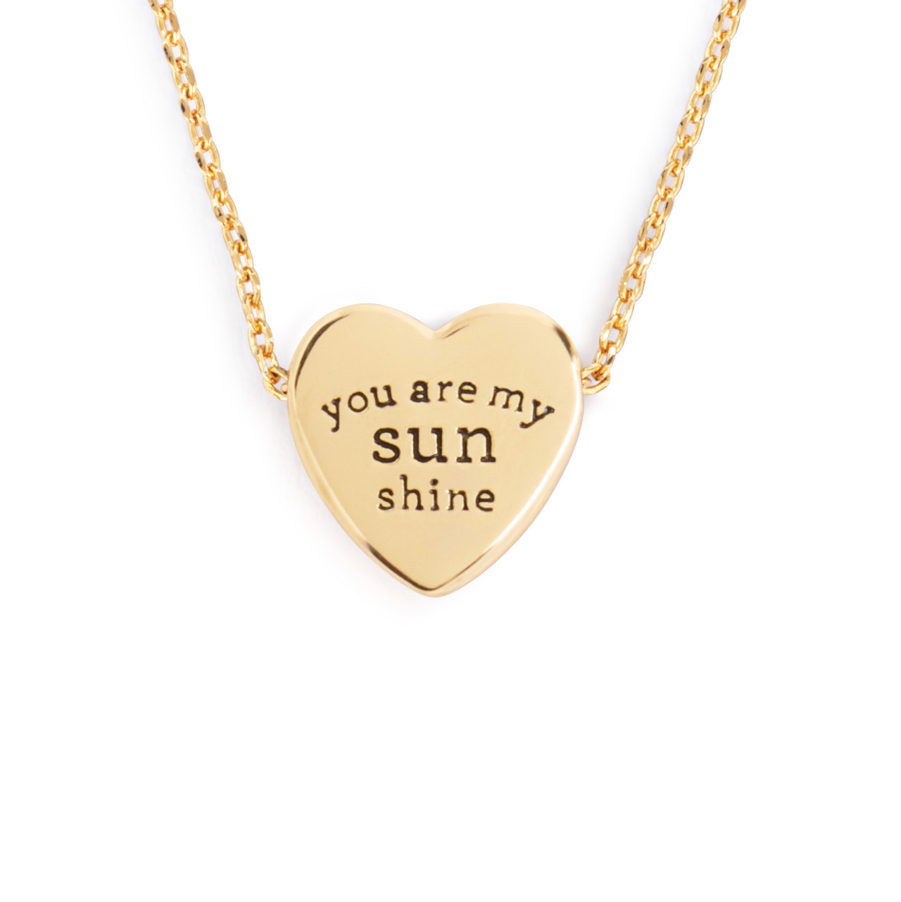 Art Heart Necklace - My Sunshine thumbnail