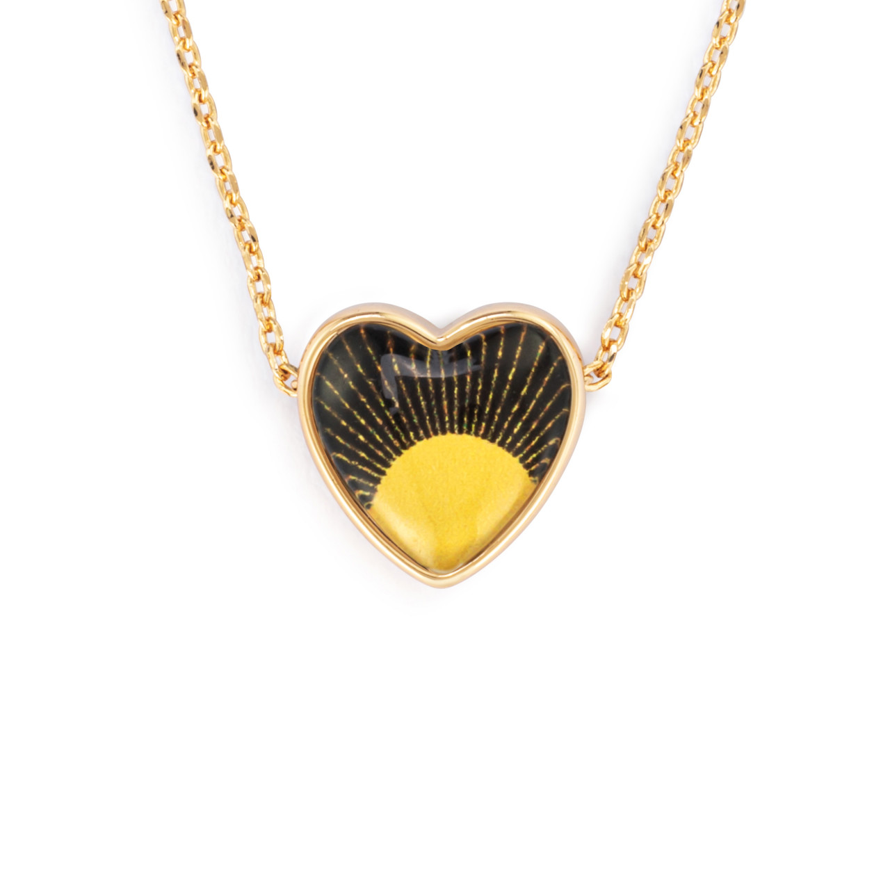 Art Heart Necklace - My Sunshine thumbnail