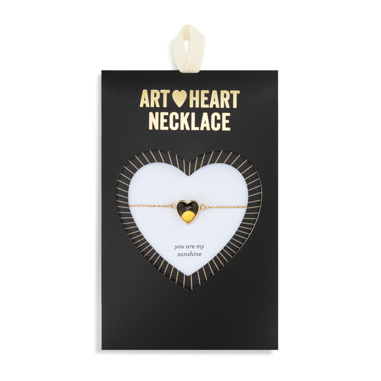 Art Heart Necklace - My Sunshine thumbnail