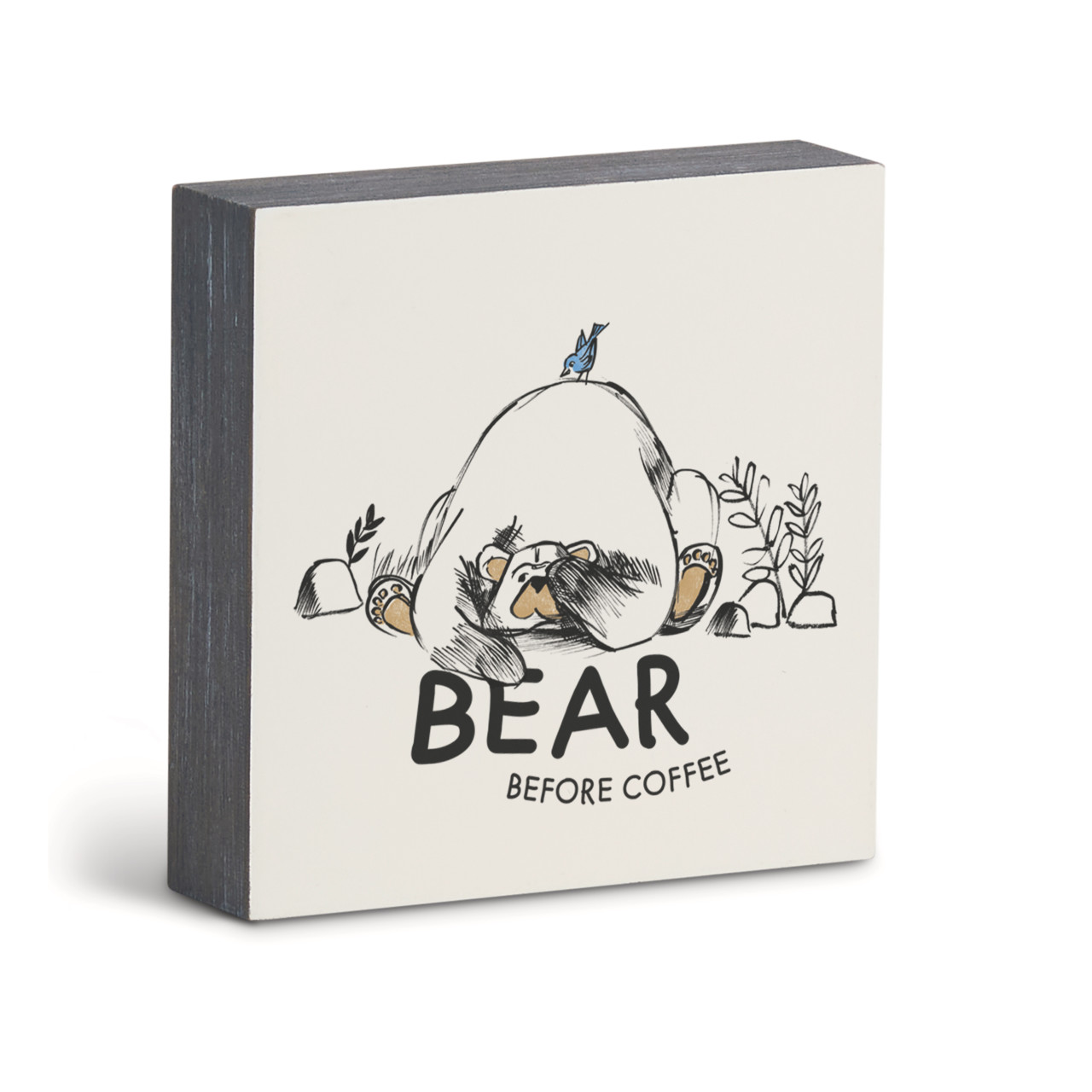 Bear Before Coffee Wall Art - 6"sq. thumbnail