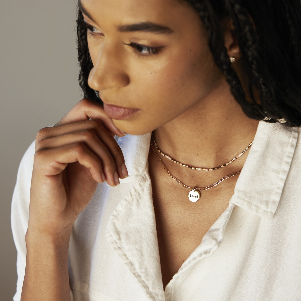 Your Journey Beaded Necklace - Loved thumbnail