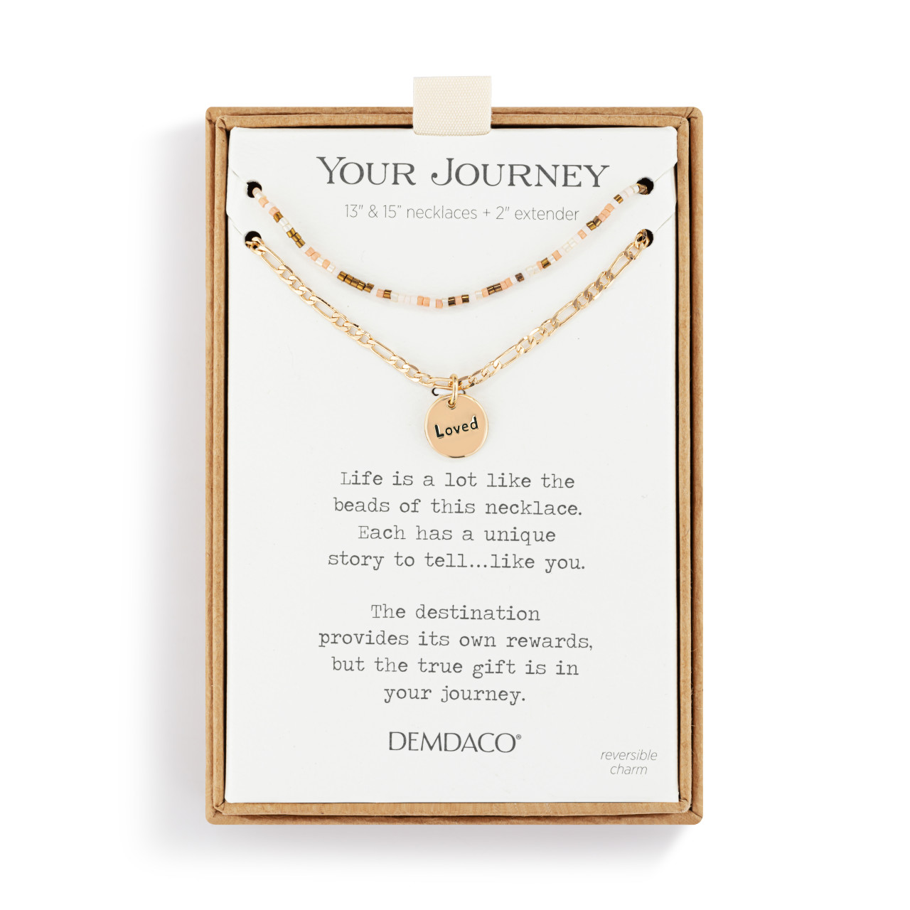 Your Journey Beaded Necklace - Loved thumbnail