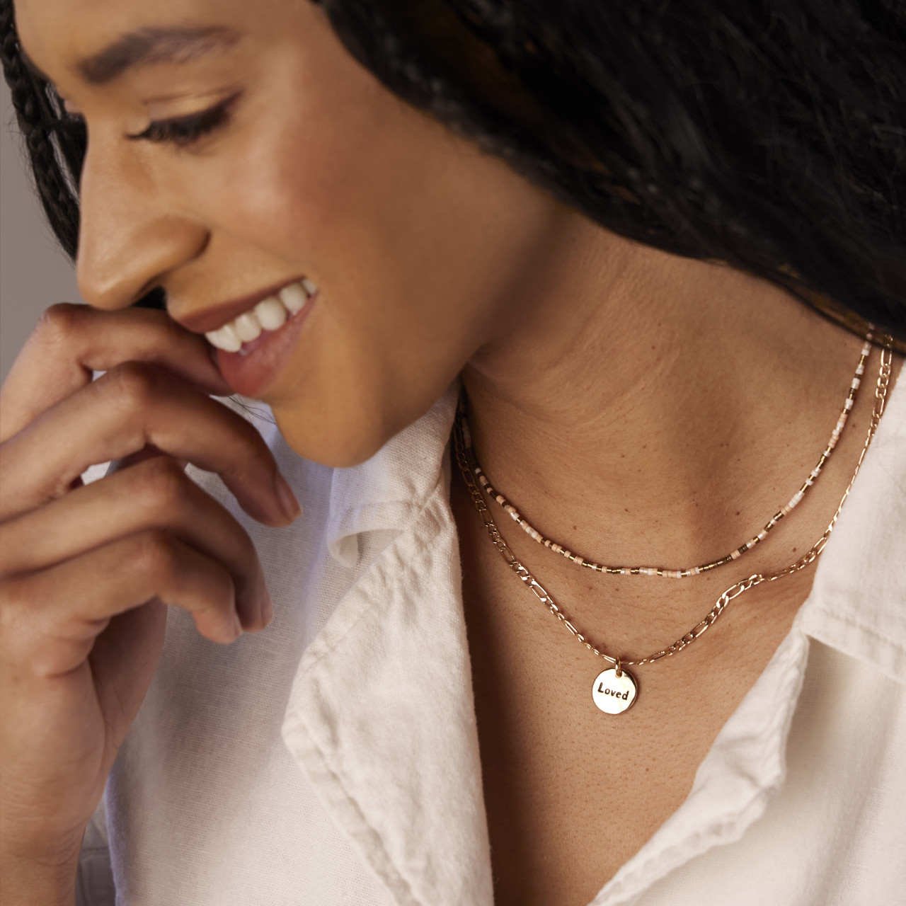 Your Journey Beaded Necklace - Loved thumbnail